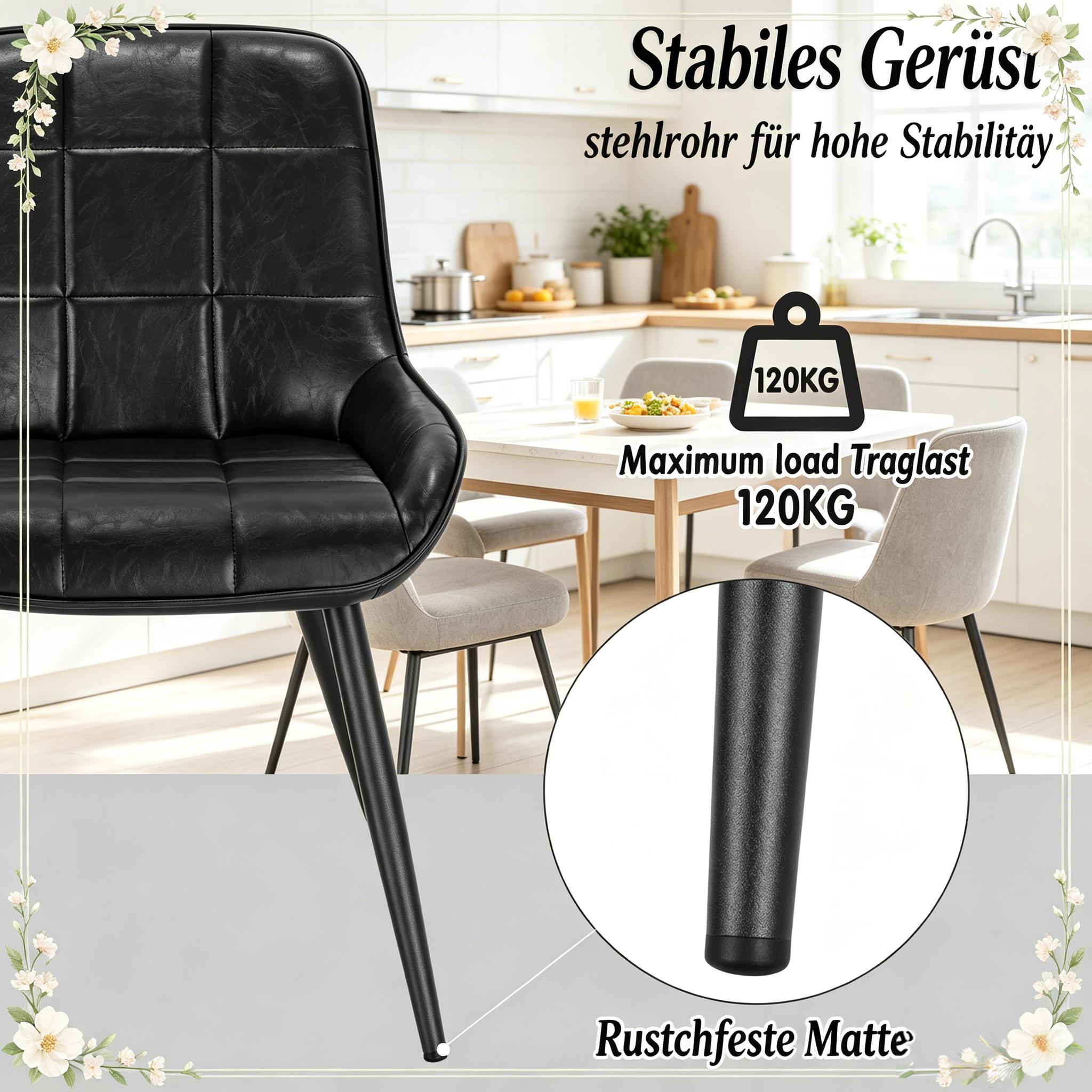 Détail du chaise de salle à manger