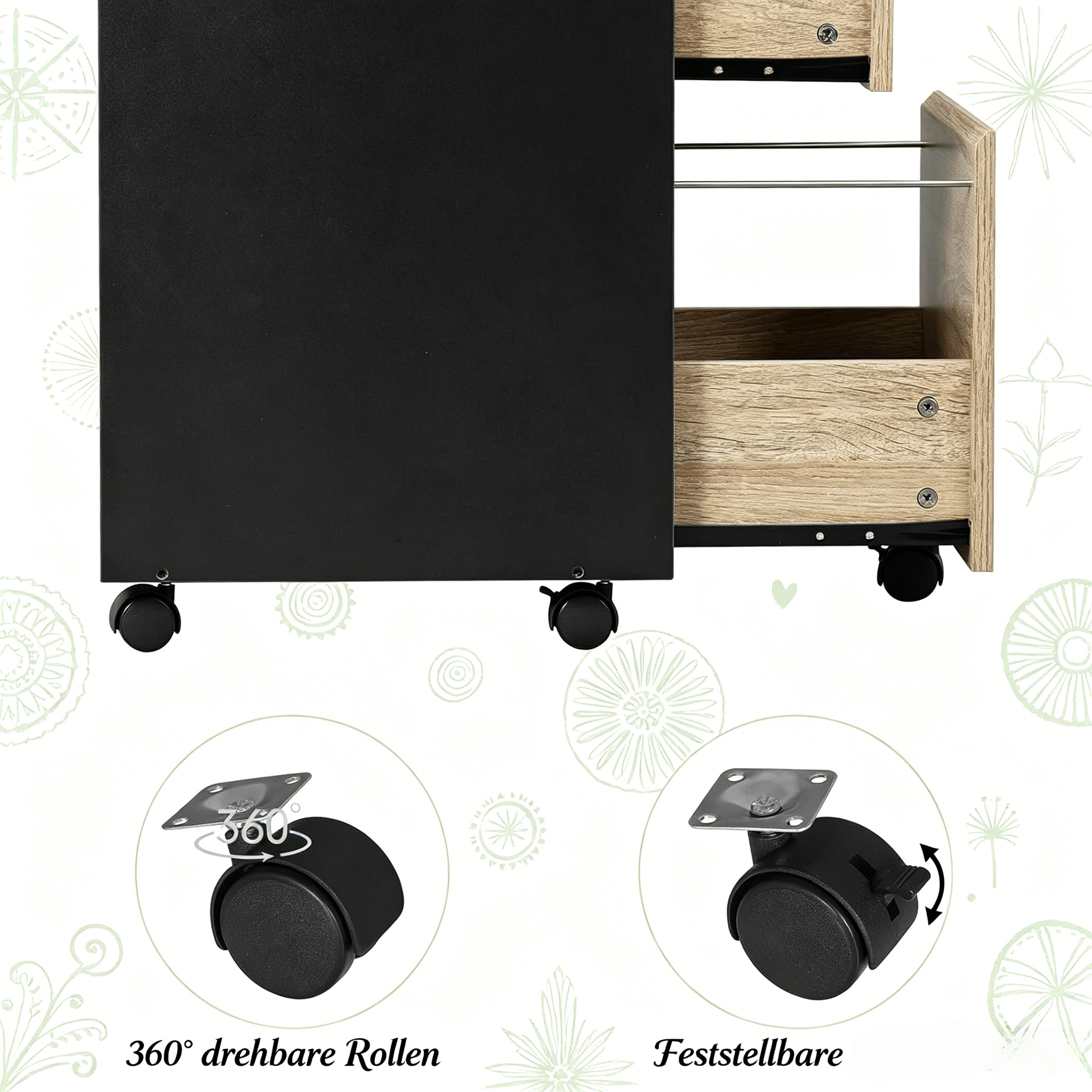 Détail du caisson de bureau