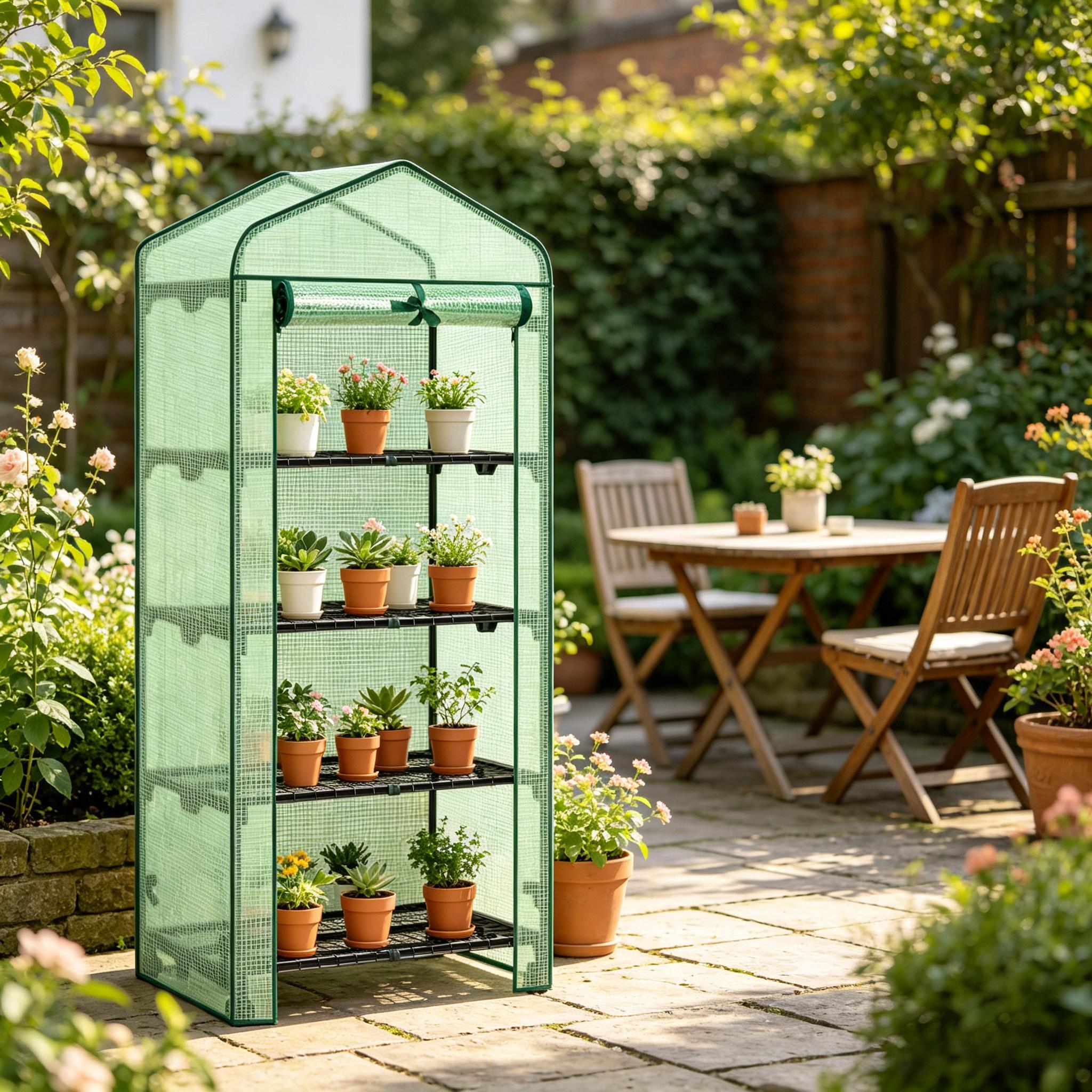 Détail du serre de jardin