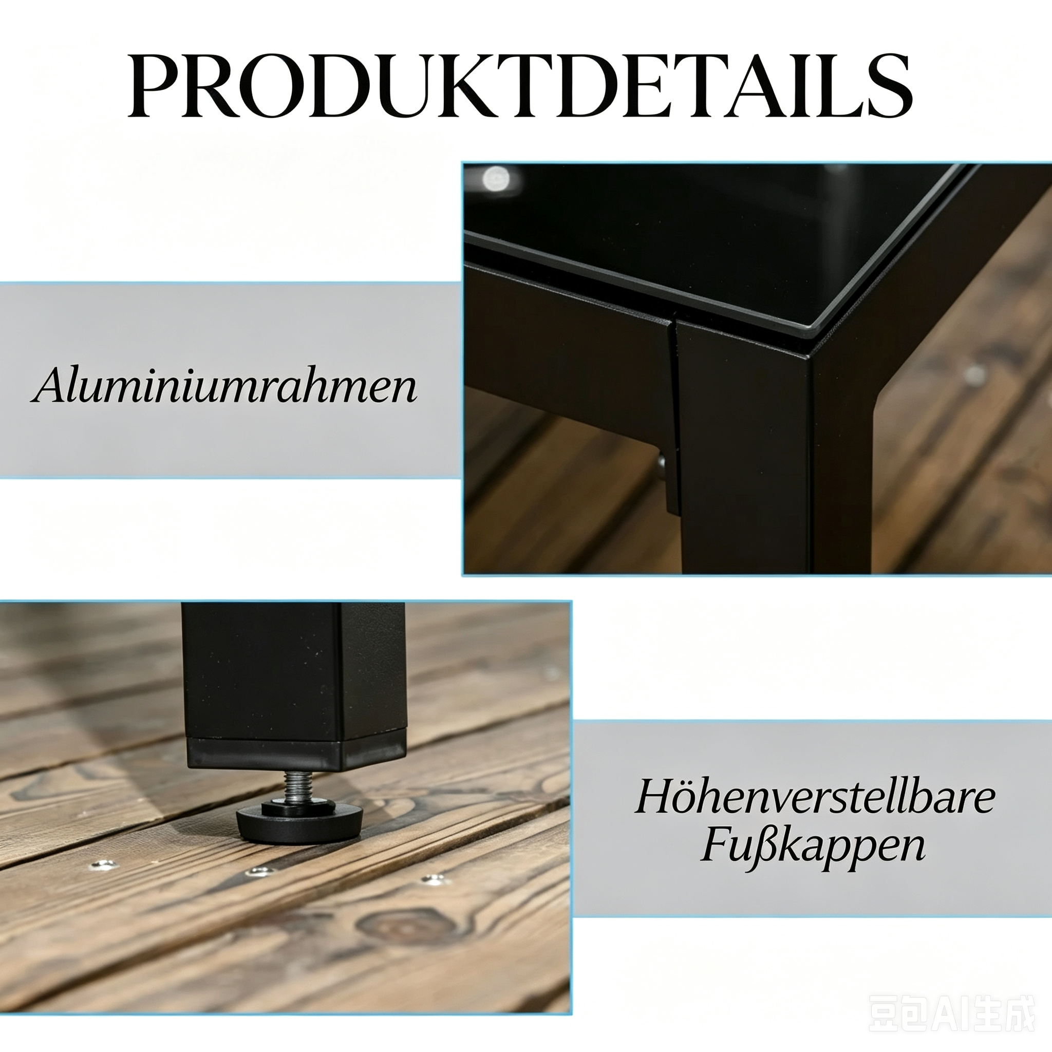 Détail du table à manger