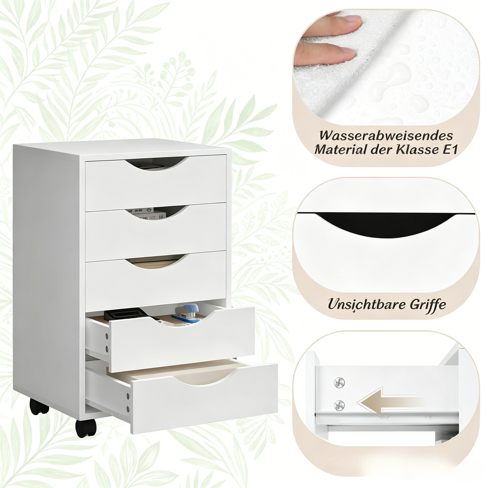 Détail du caisson de bureau