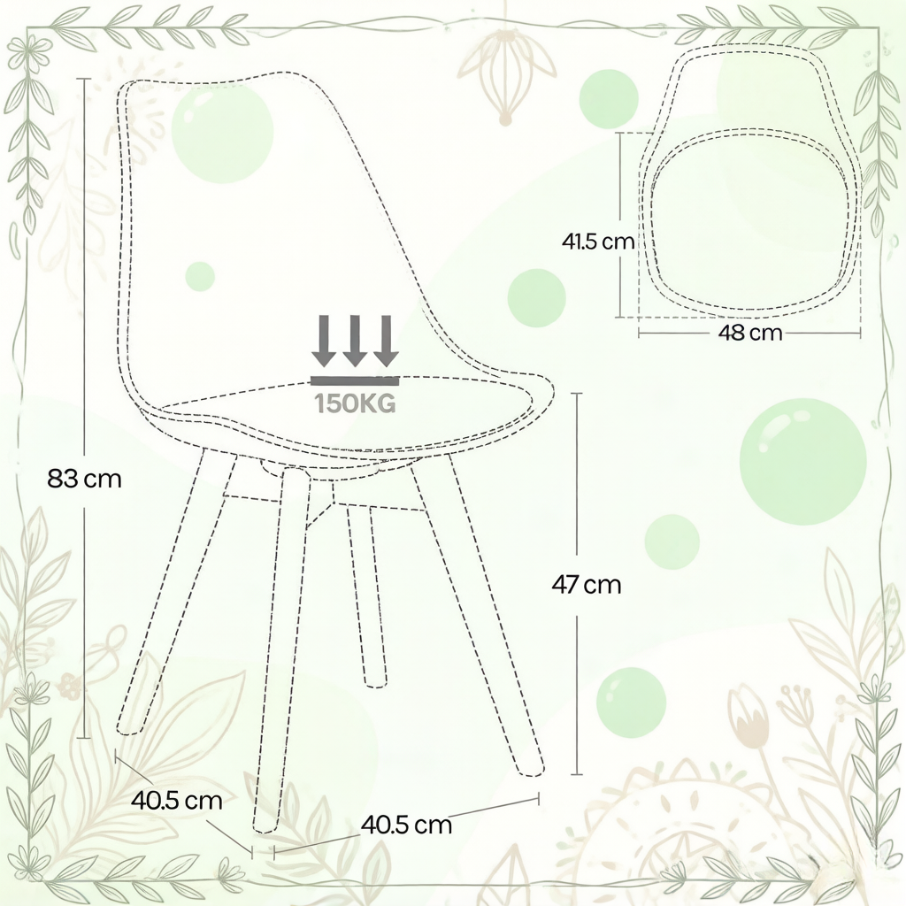 Dimensions du fauteuil de bureau