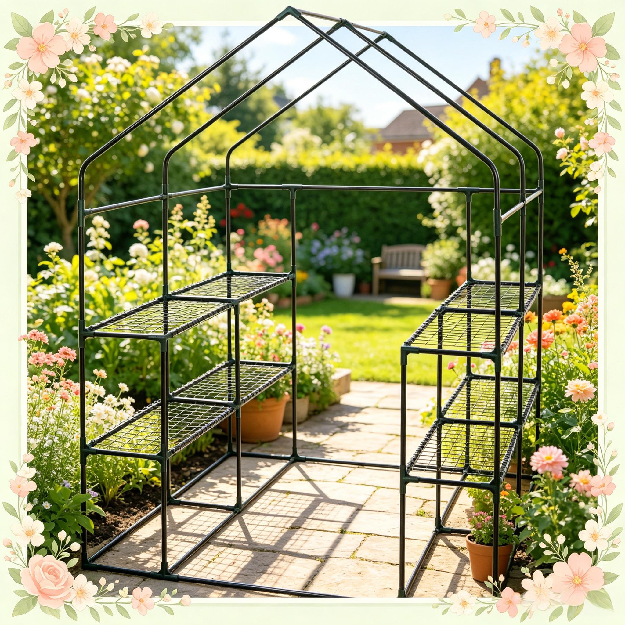 Détail du serre de jardin