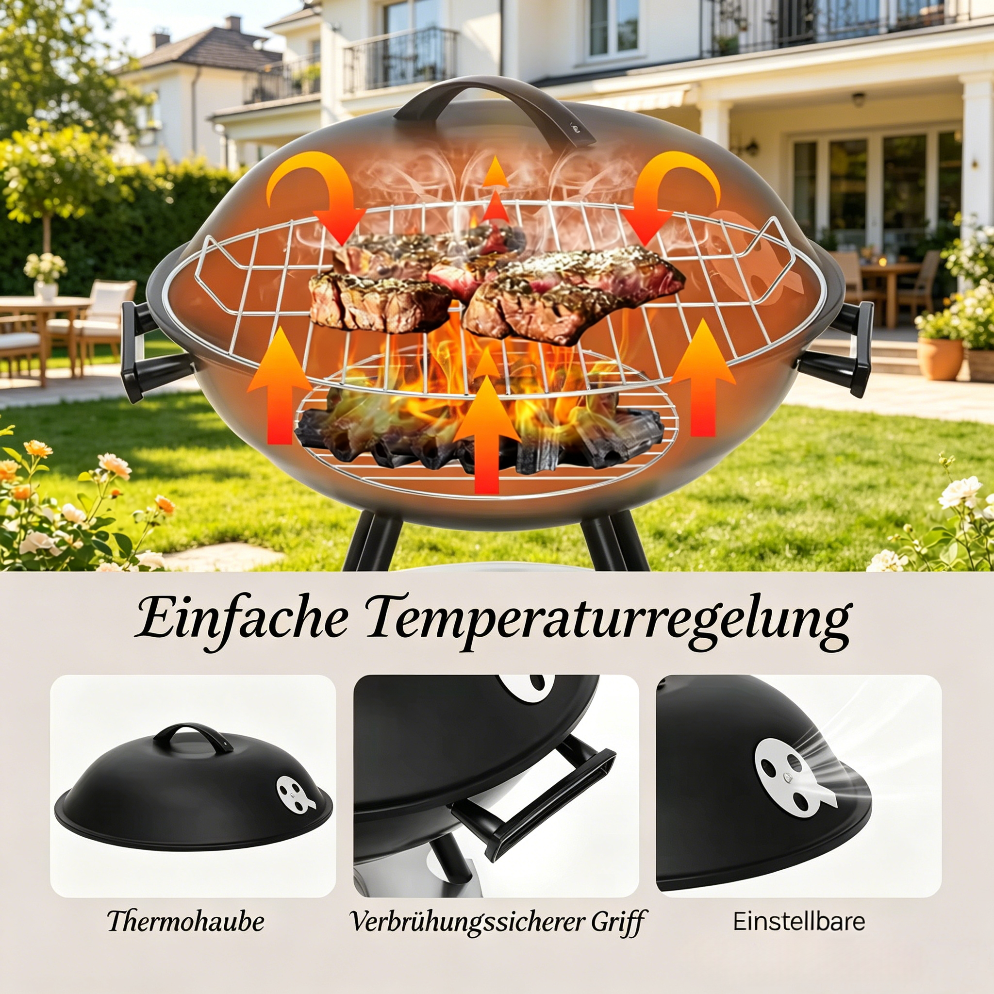Détail du barbecue