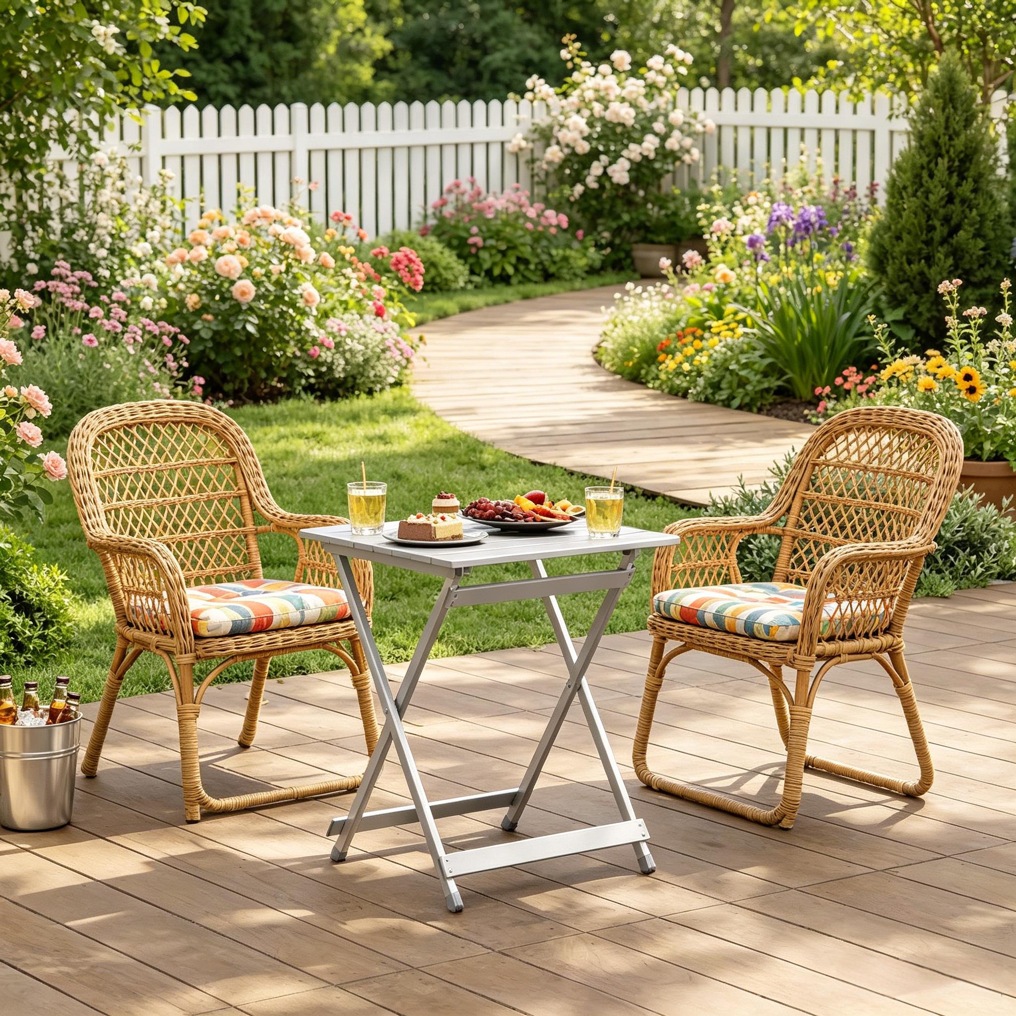 Vue principale du table d'extérieur