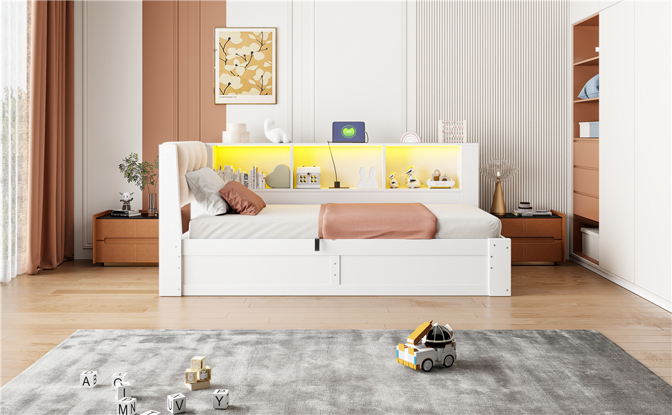 Détail du lit banquette