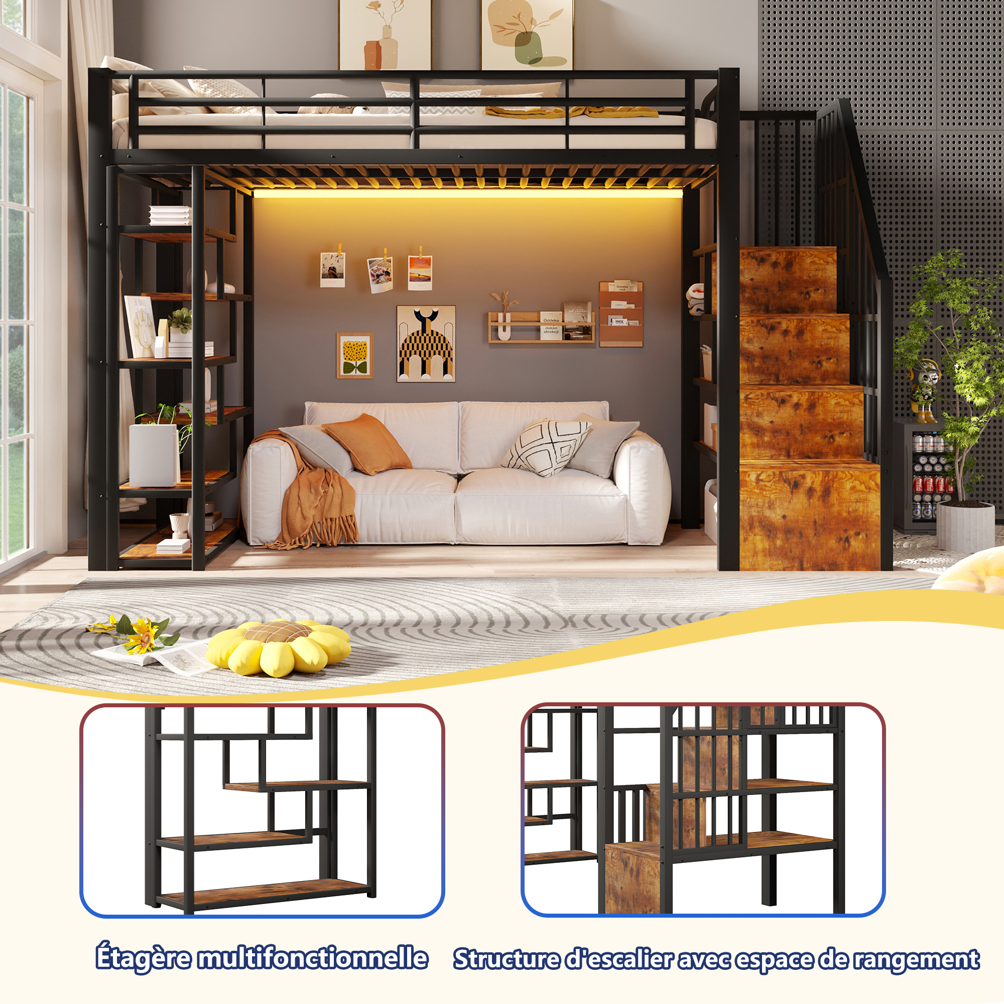 lit mezzanine enfant - vue 1