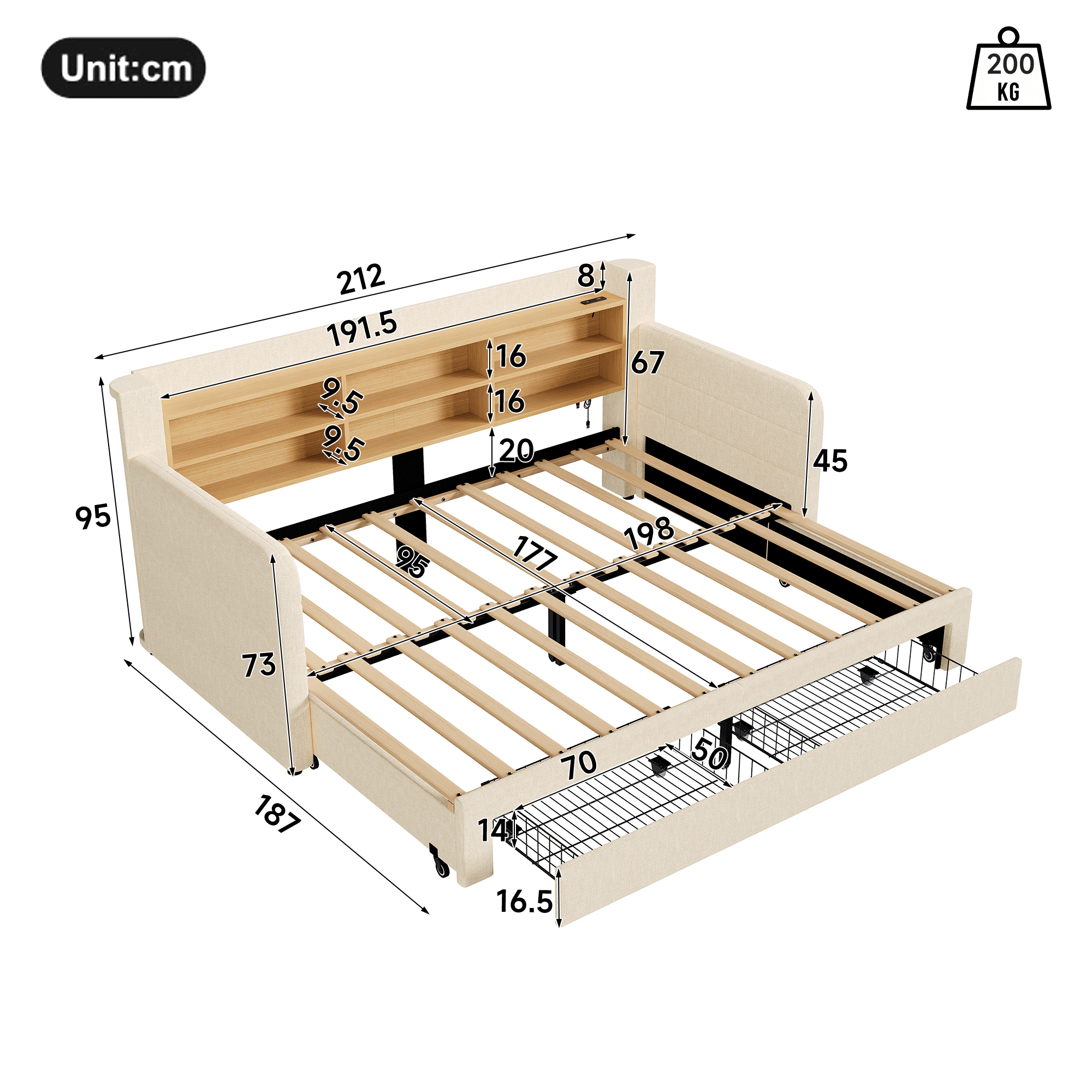 Lit banquette gigogne – Lit gigogne pour un couchage supplémentaire