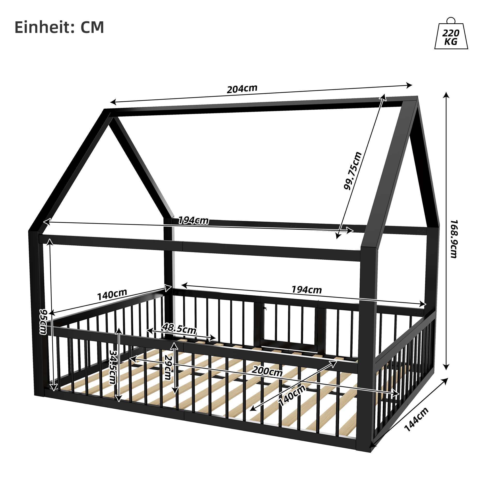 Design créatif en forme de toit