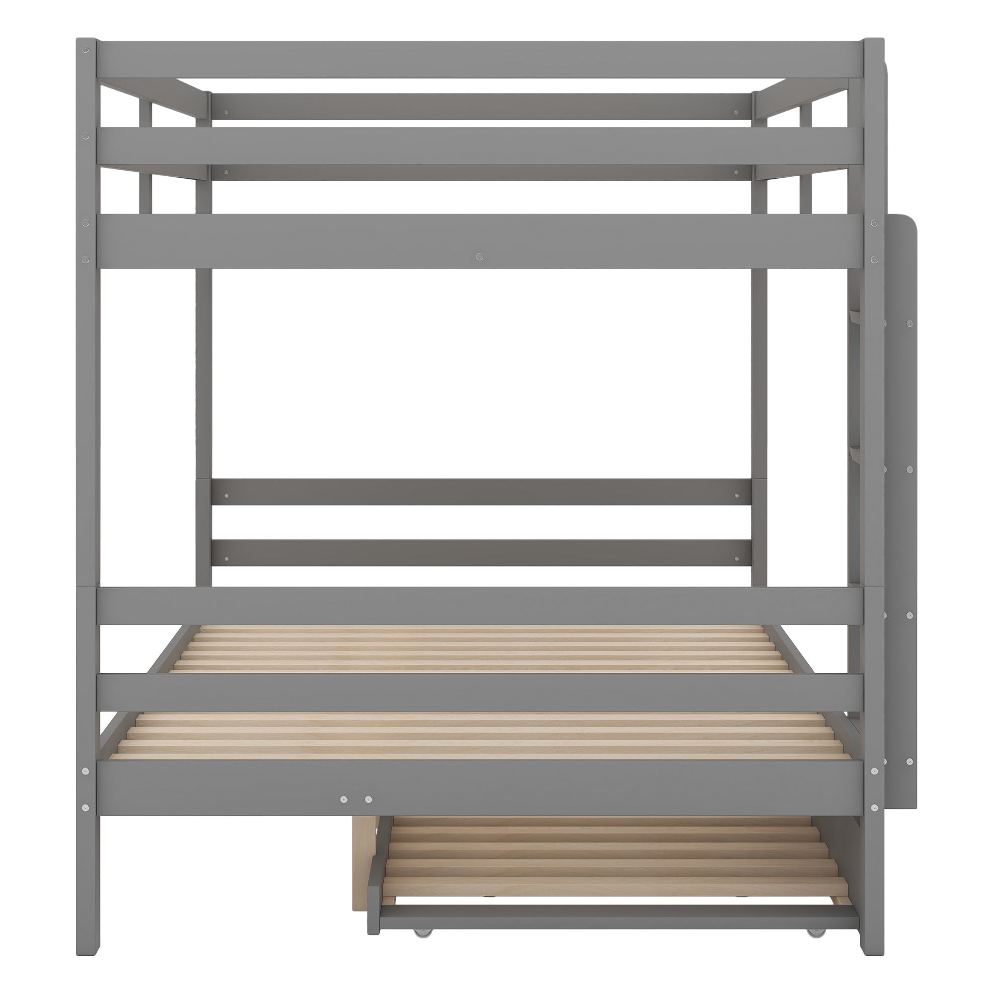 Lit en pin et MDF avec lit escamotable, design simple élégant, pour chambre, couchage invités, utilisation flexible, style moderne, stabilité, durabilité, facile montage, pour famille et invités - image 13