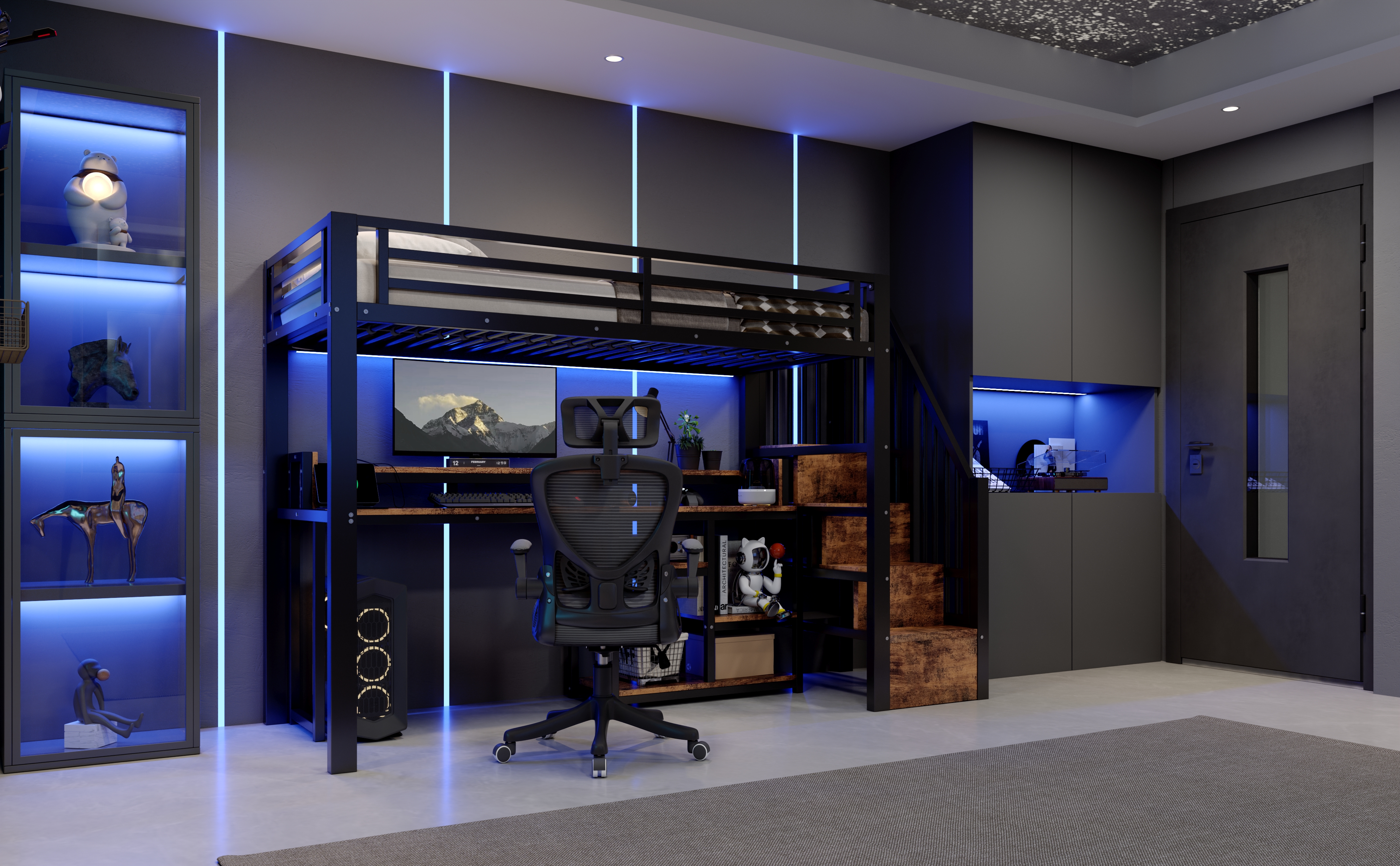 Détail du lit mezzanine
