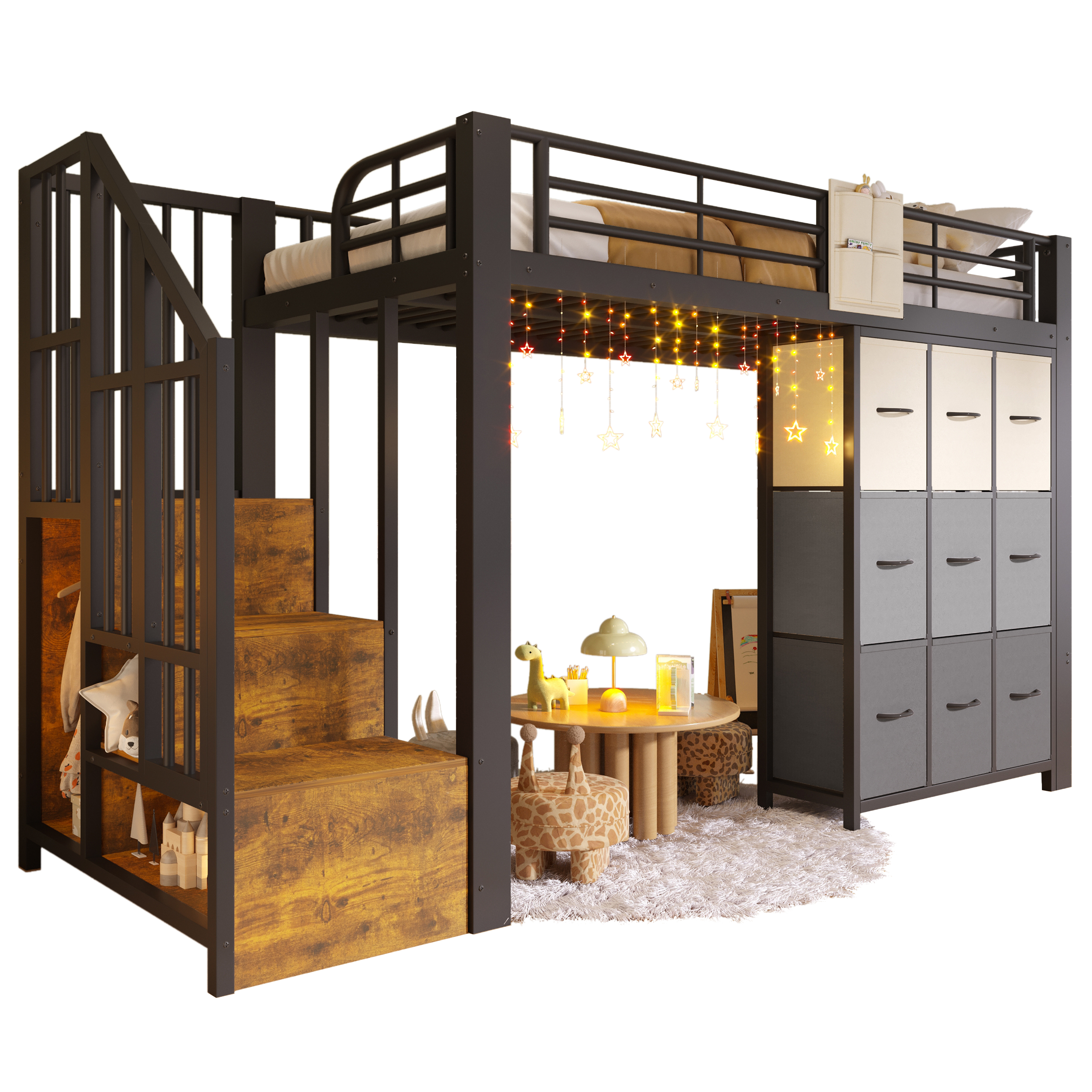 lit mezzanine avec bureau - vue 5
