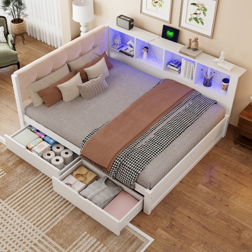 Tiroirs sous le lit