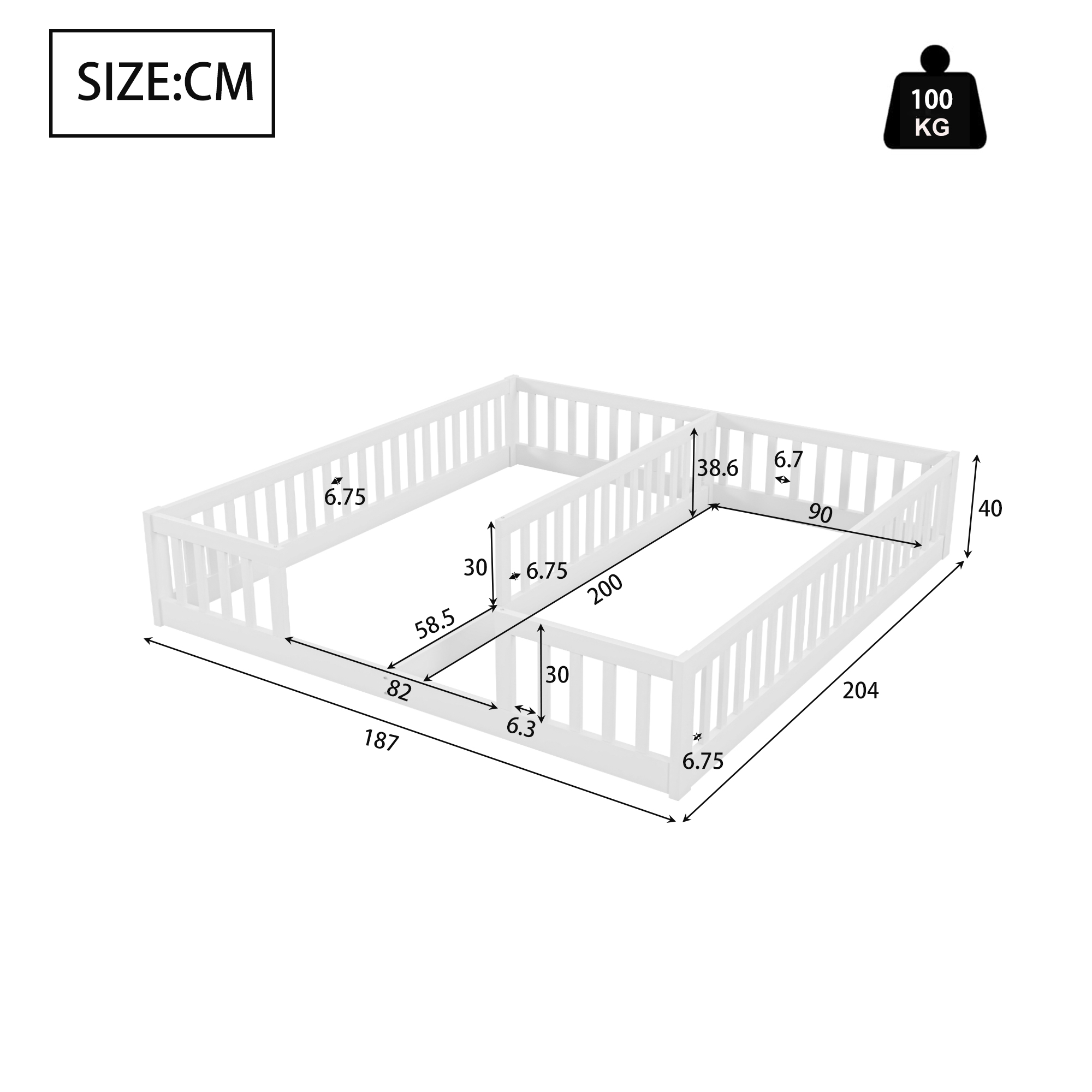 Dimensions du lit simple