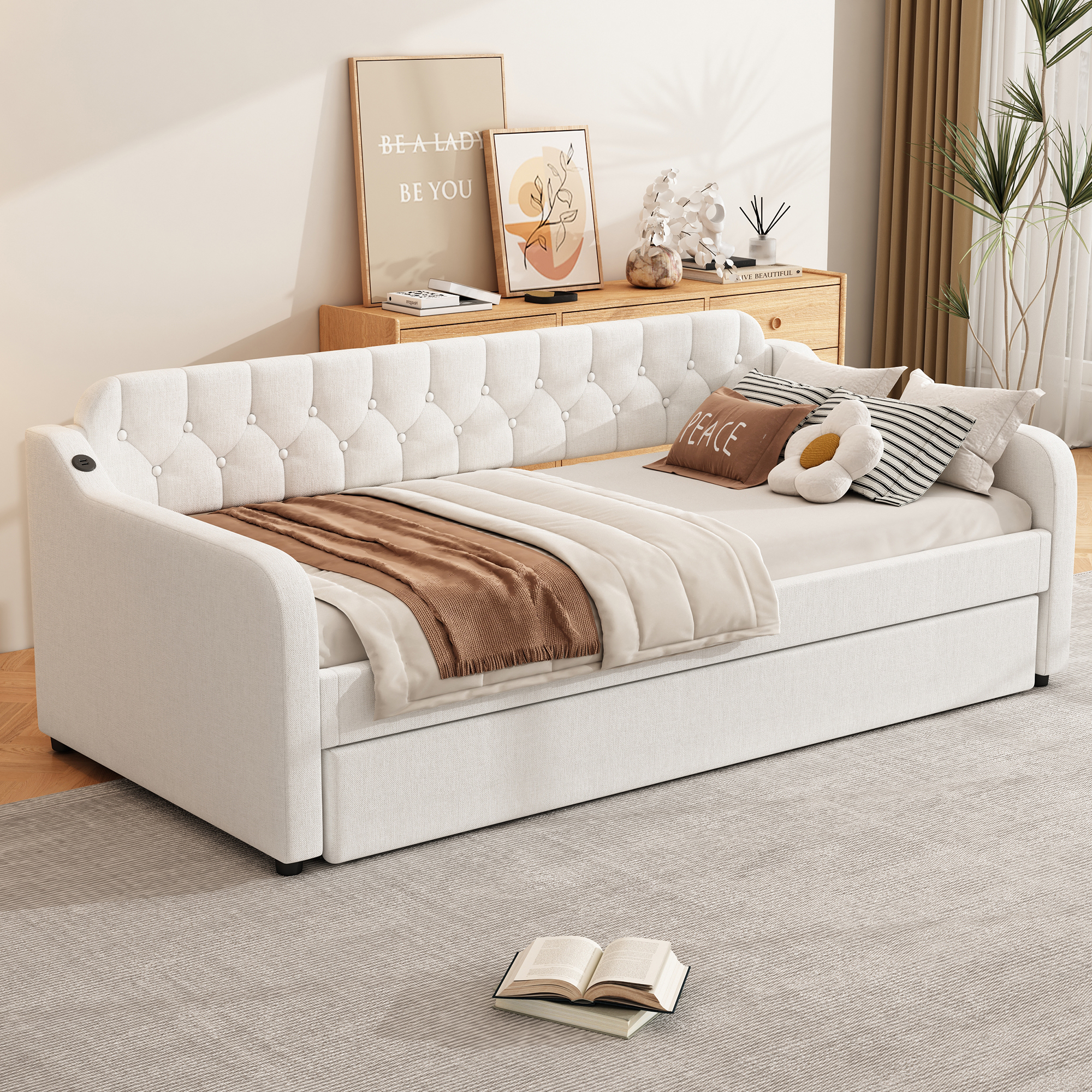 Détail du lit banquette