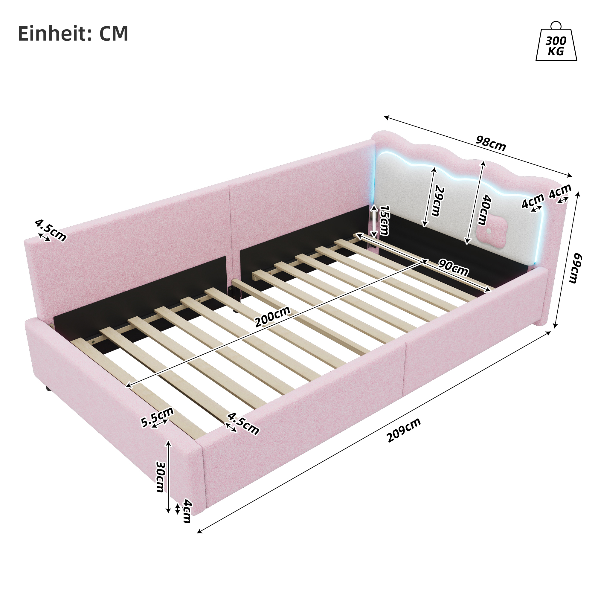 Dimensions du lit banquette