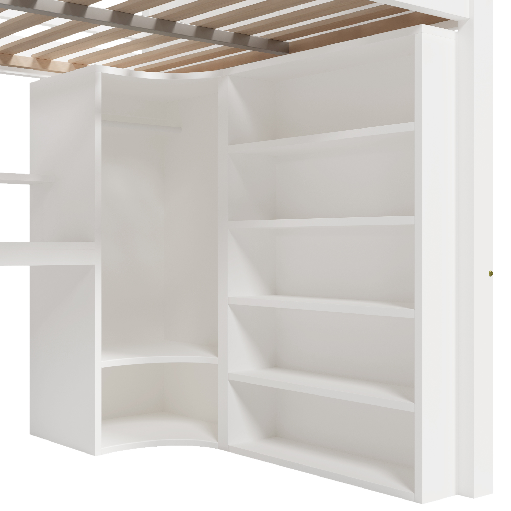 lit mezzanine avec bureau - vue 2