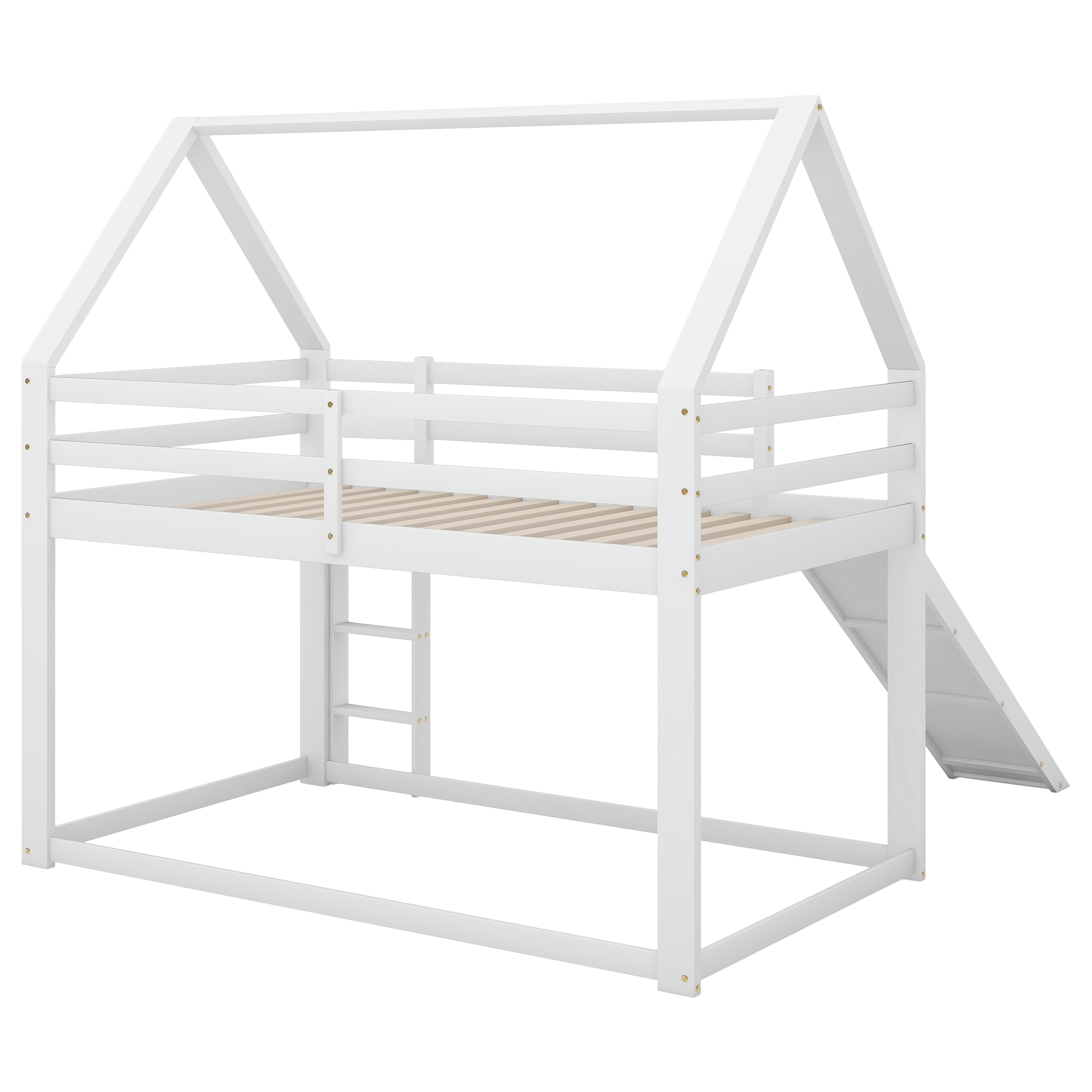 lit superposé enfant cabane - vue 2