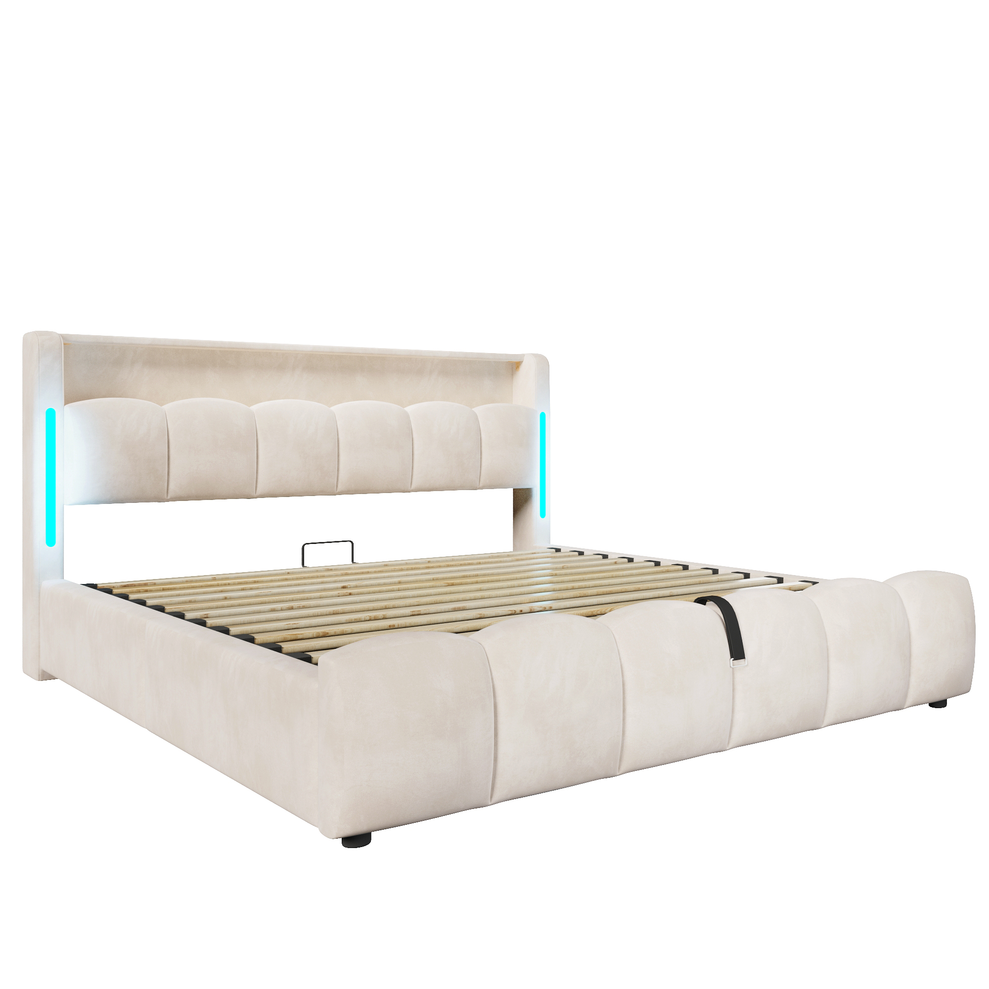 Éclairage LED double face du lit coffre