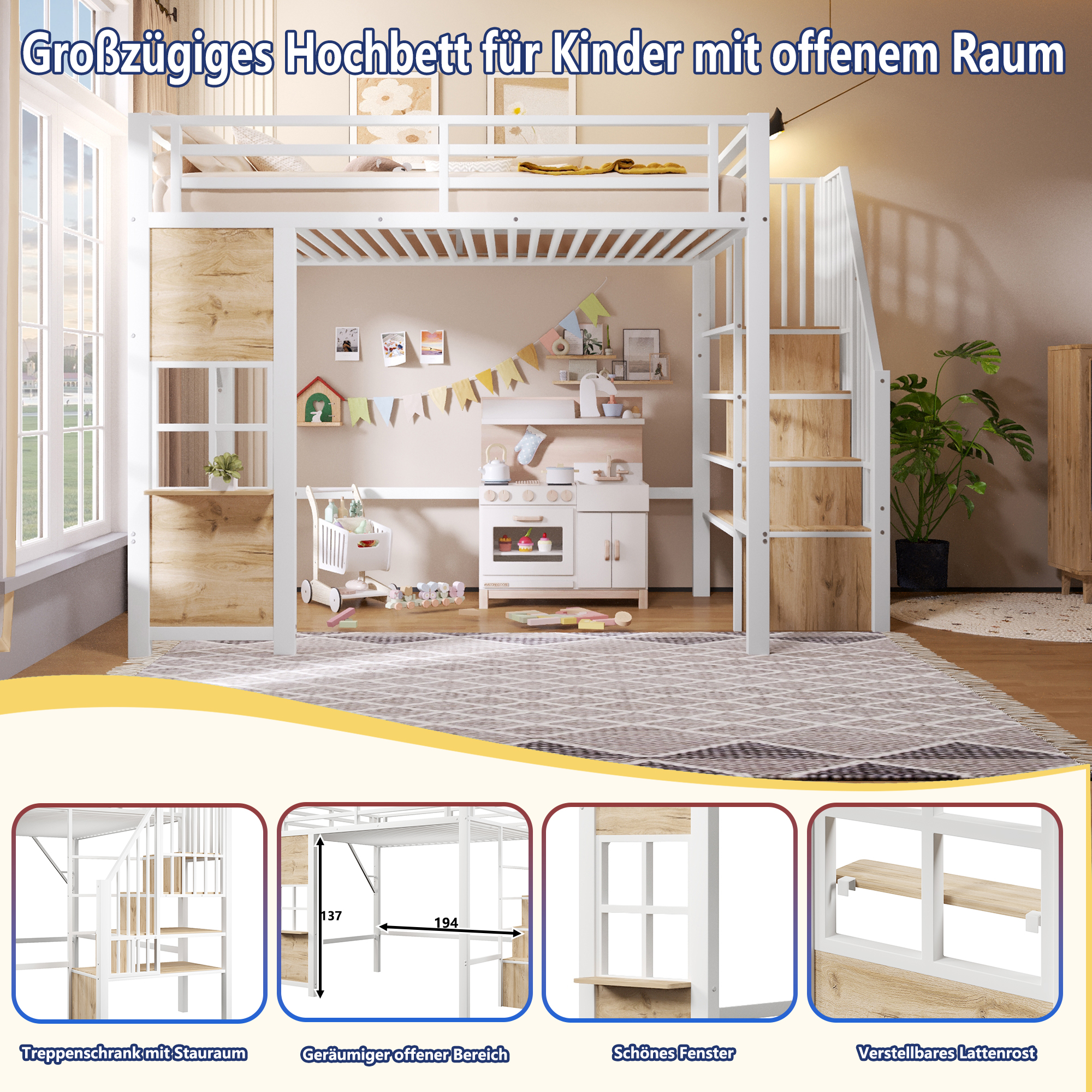 lit mezzanine enfant - vue 3