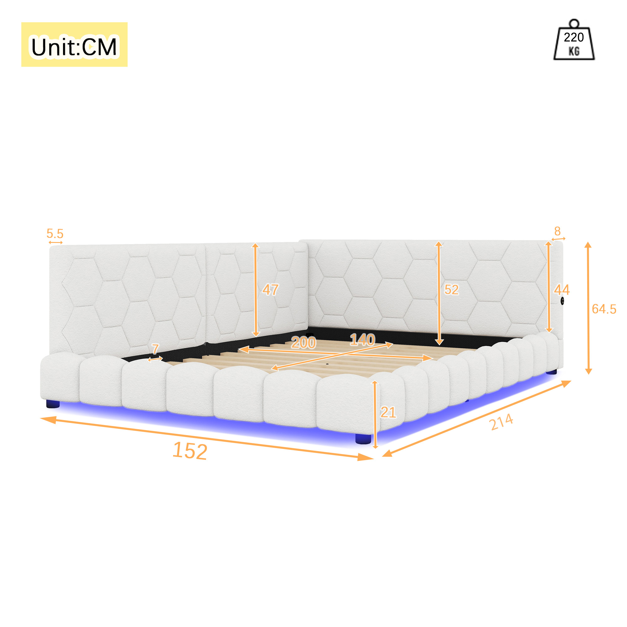 Dimensions du lit banquette