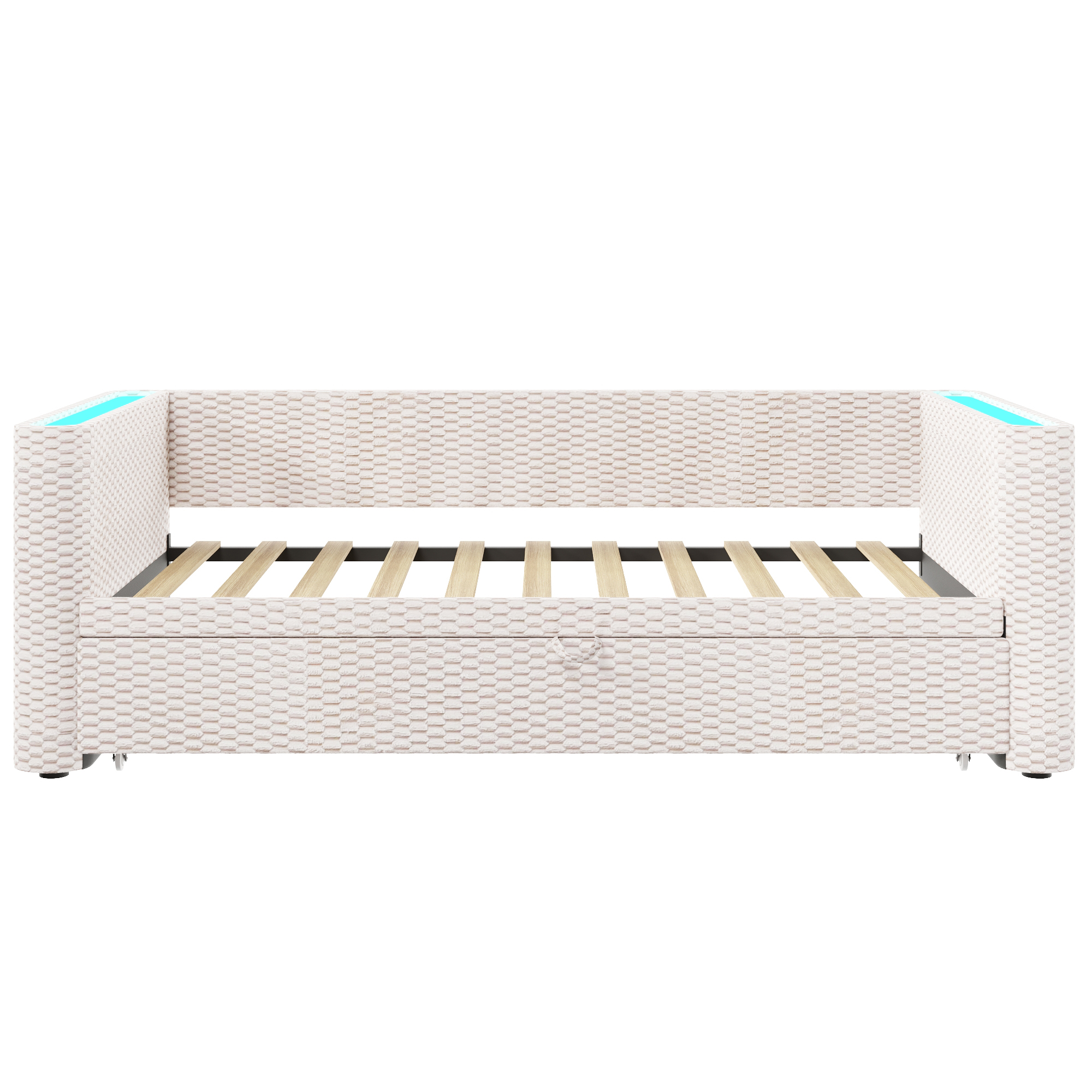Daybed convertible 90/180 x 200 cm en velours et M - image 20