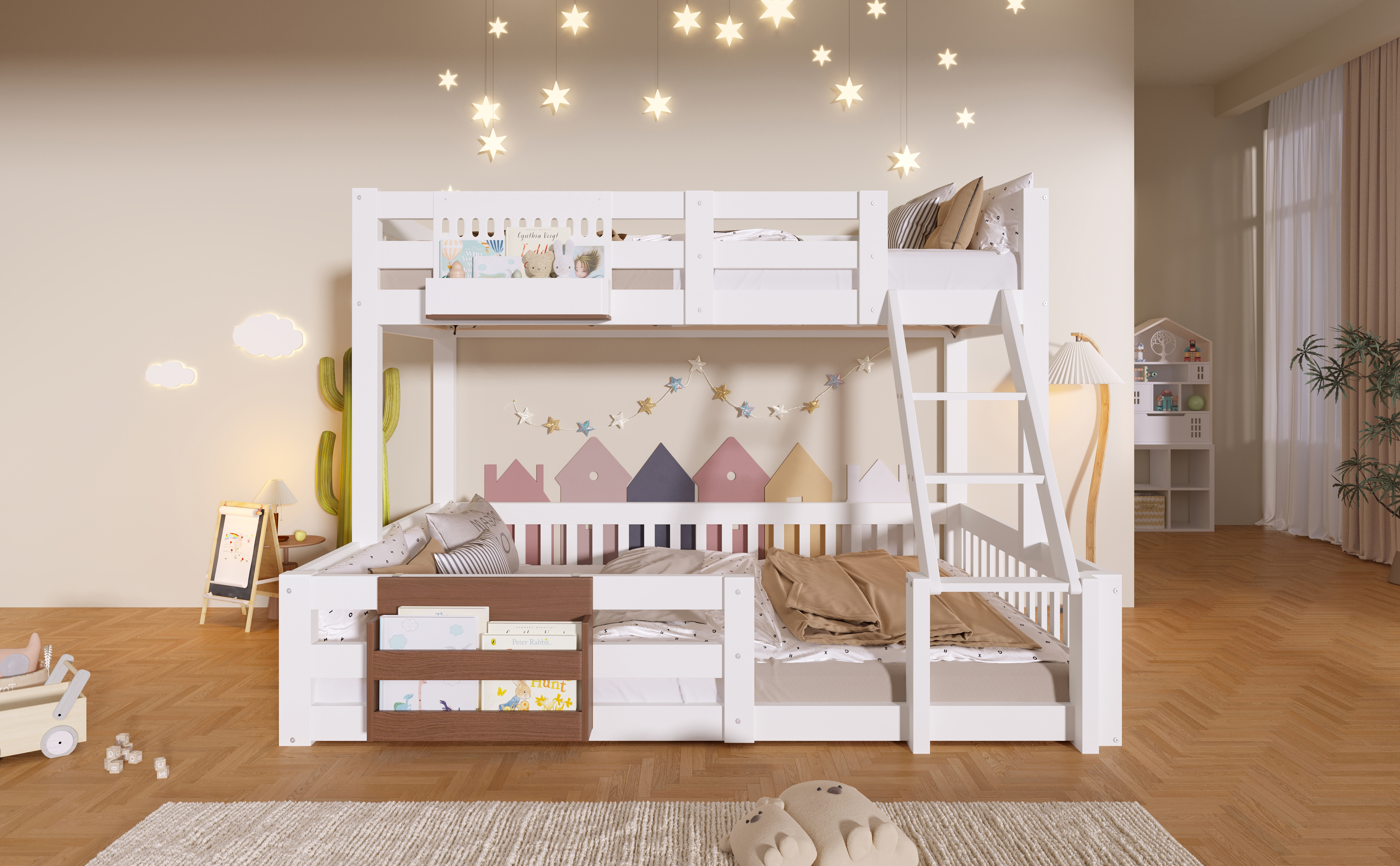 Rangements latéraux du lit