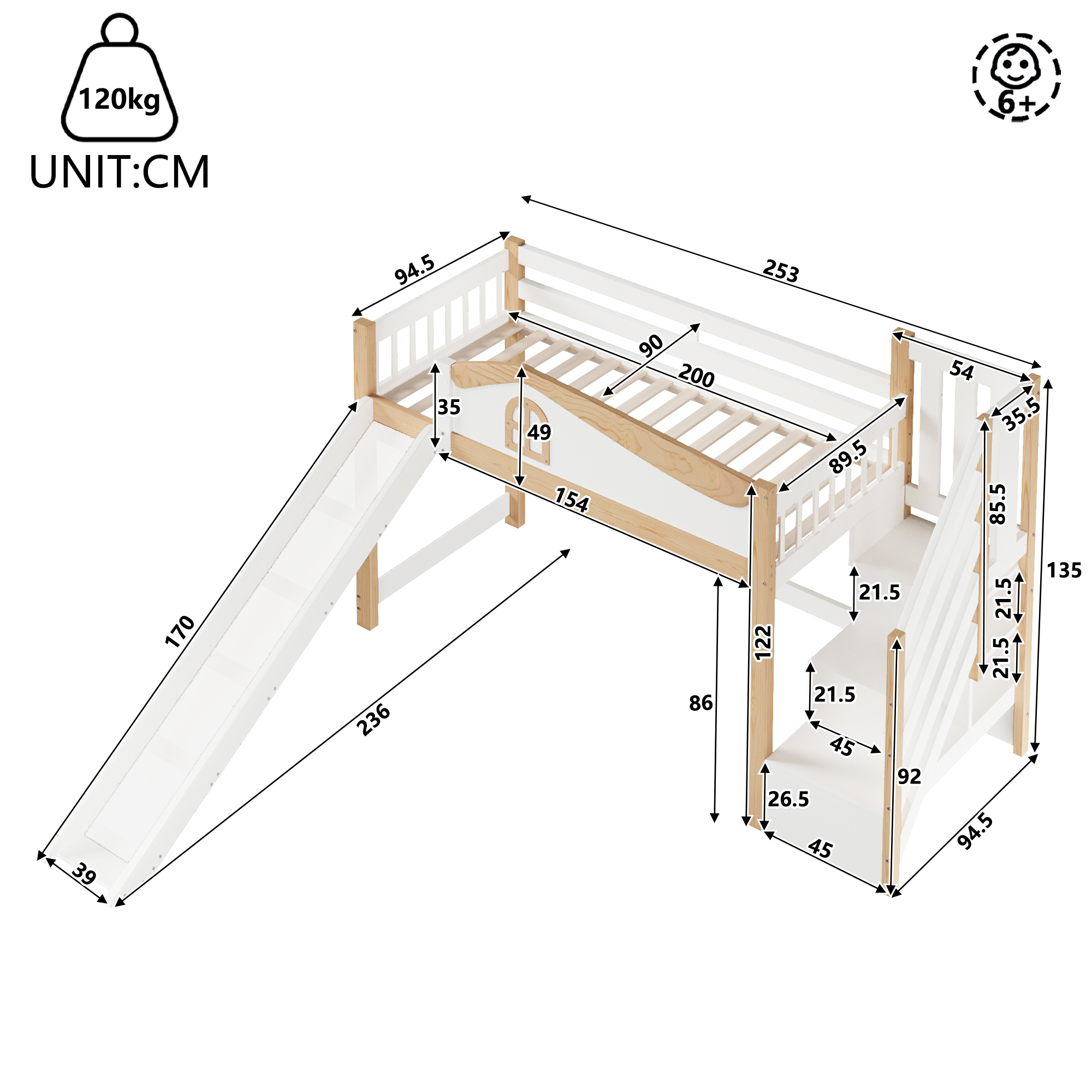 Dimensions du lit
