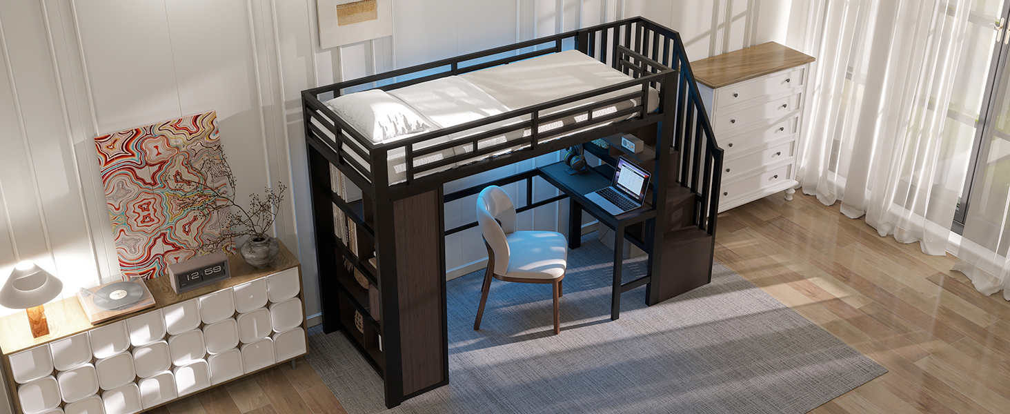 Escaliers intégrés avec rangements