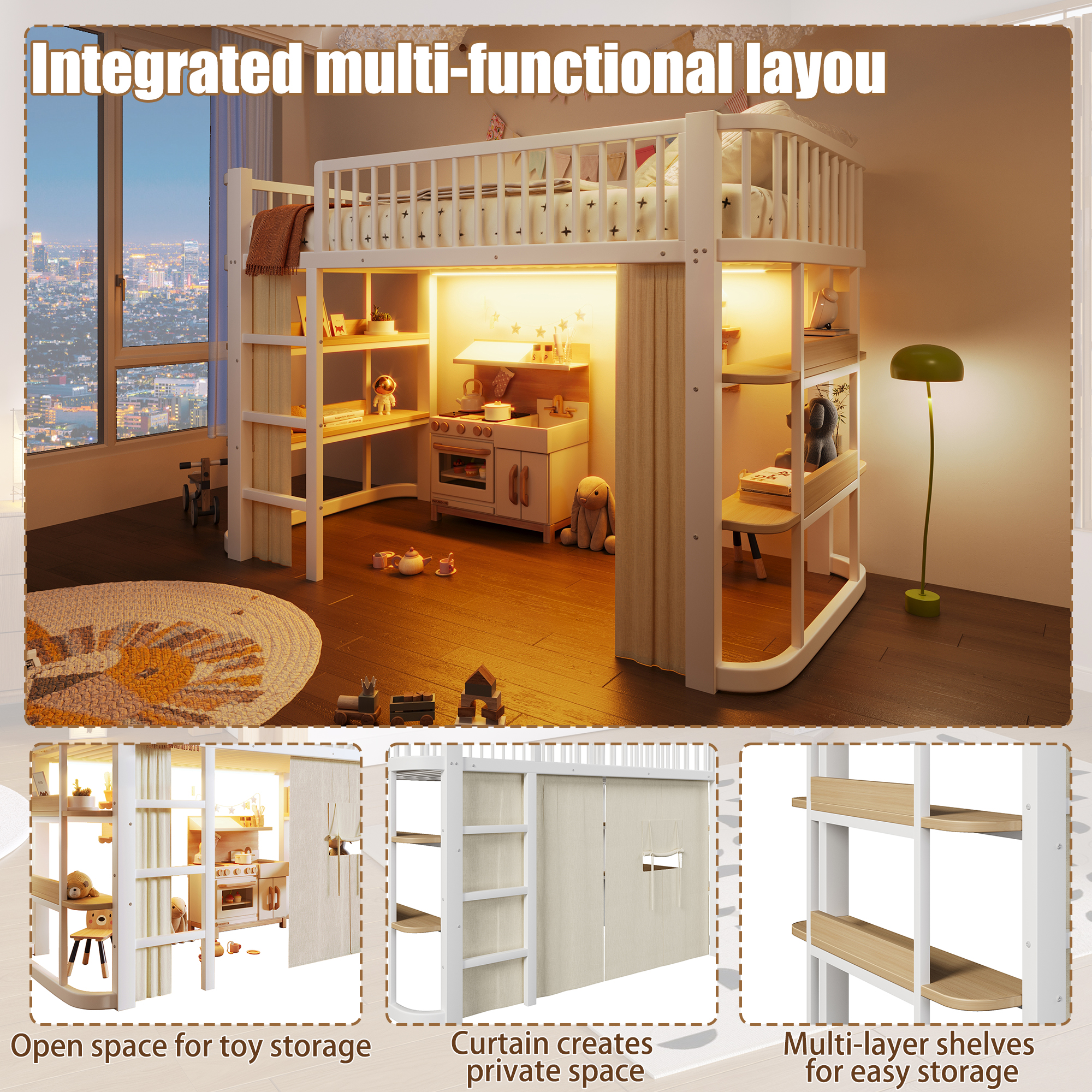 lit mezzanine enfant - vue 1