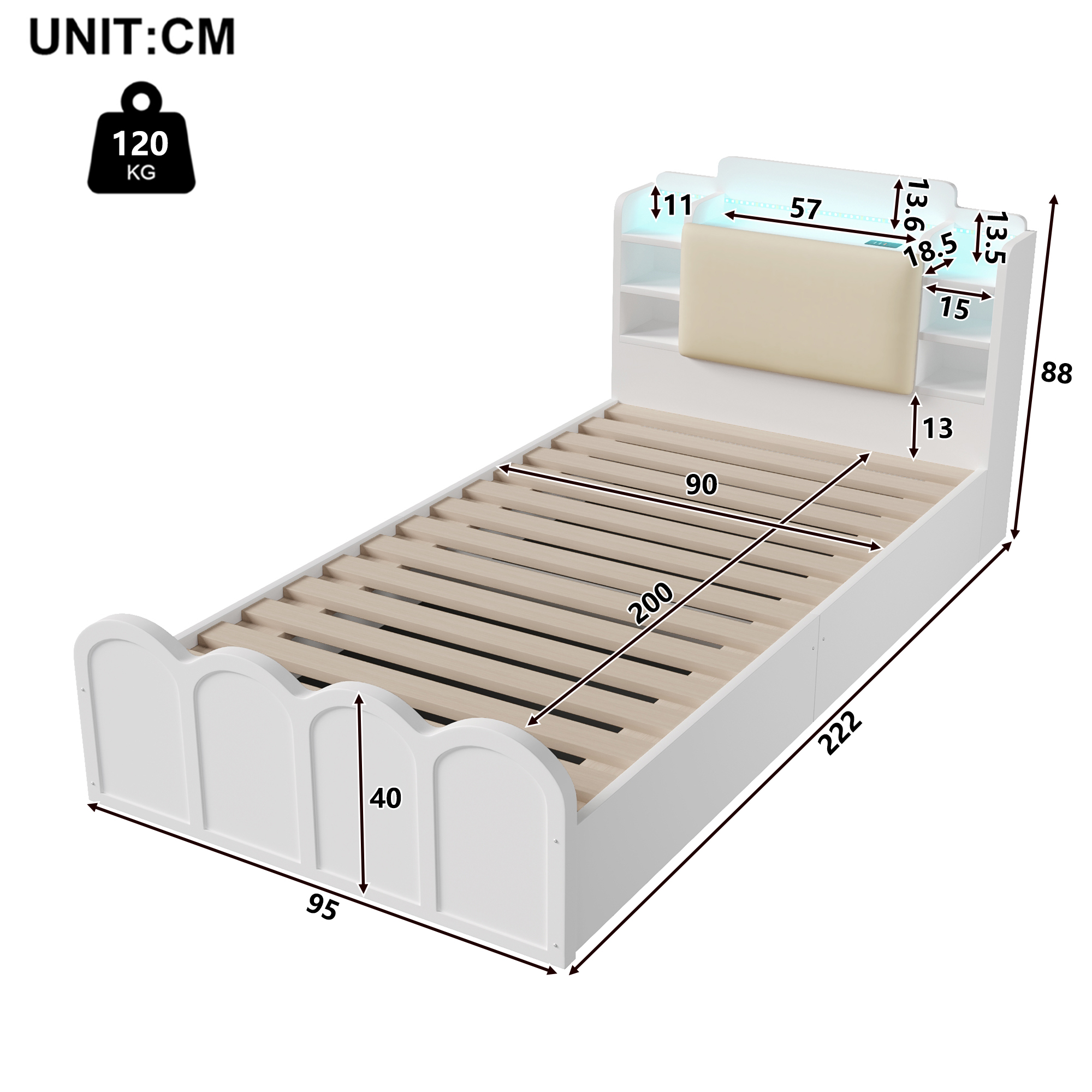 Dimensions du lit