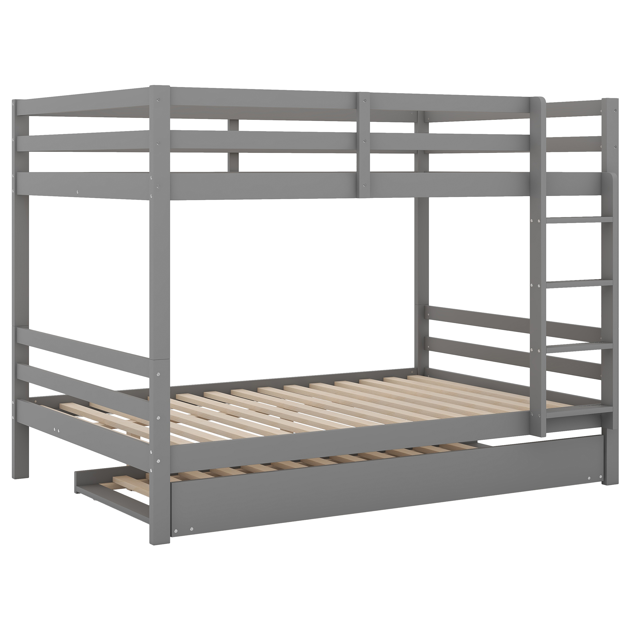 Lit en pin et MDF avec lit escamotable, design simple élégant, pour chambre, couchage invités, utilisation flexible, style moderne, stabilité, durabilité, facile montage, pour famille et invités - image 9