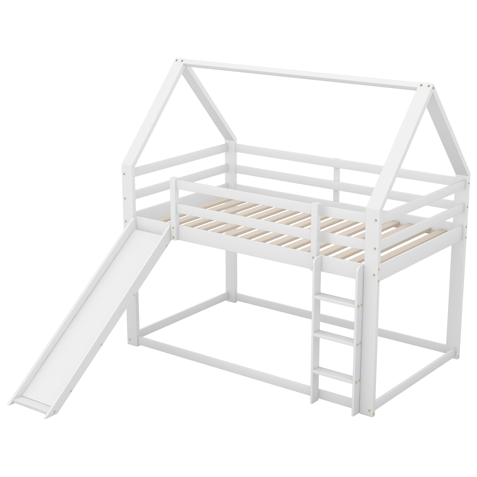 lit superposé enfant cabane - vue 4