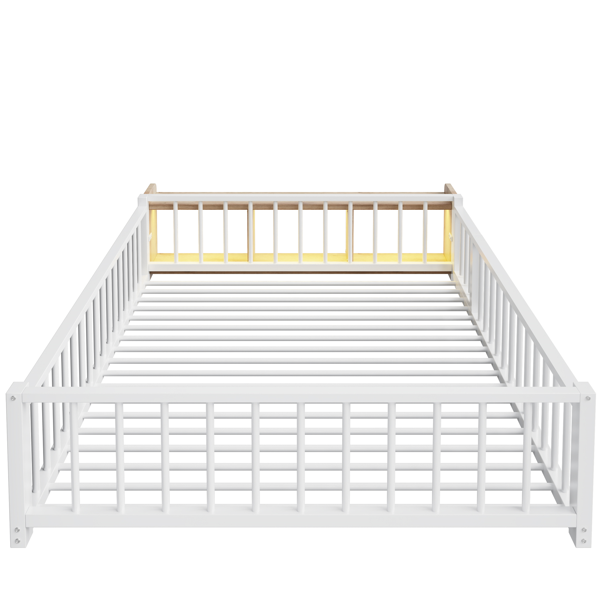 Lit enfant en métal avec compartiment de rangement - image 9