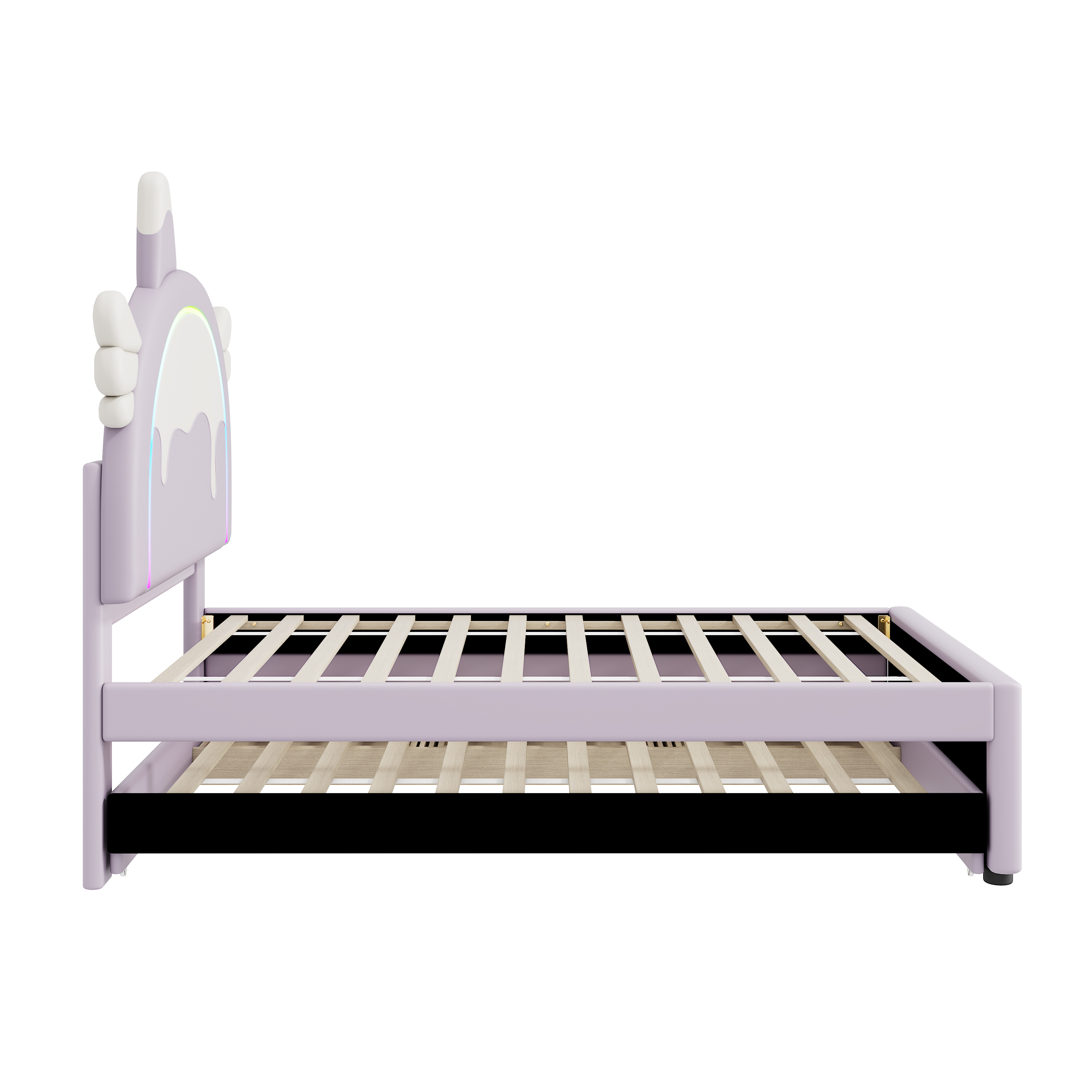 Lit enfant design licorne en PU et MDF avec lit es - image 5