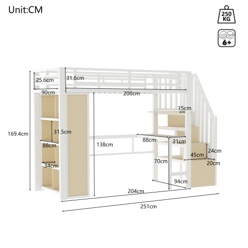 Structure métal + Panneau composite de fibres de bois à densité robuste et design raffiné