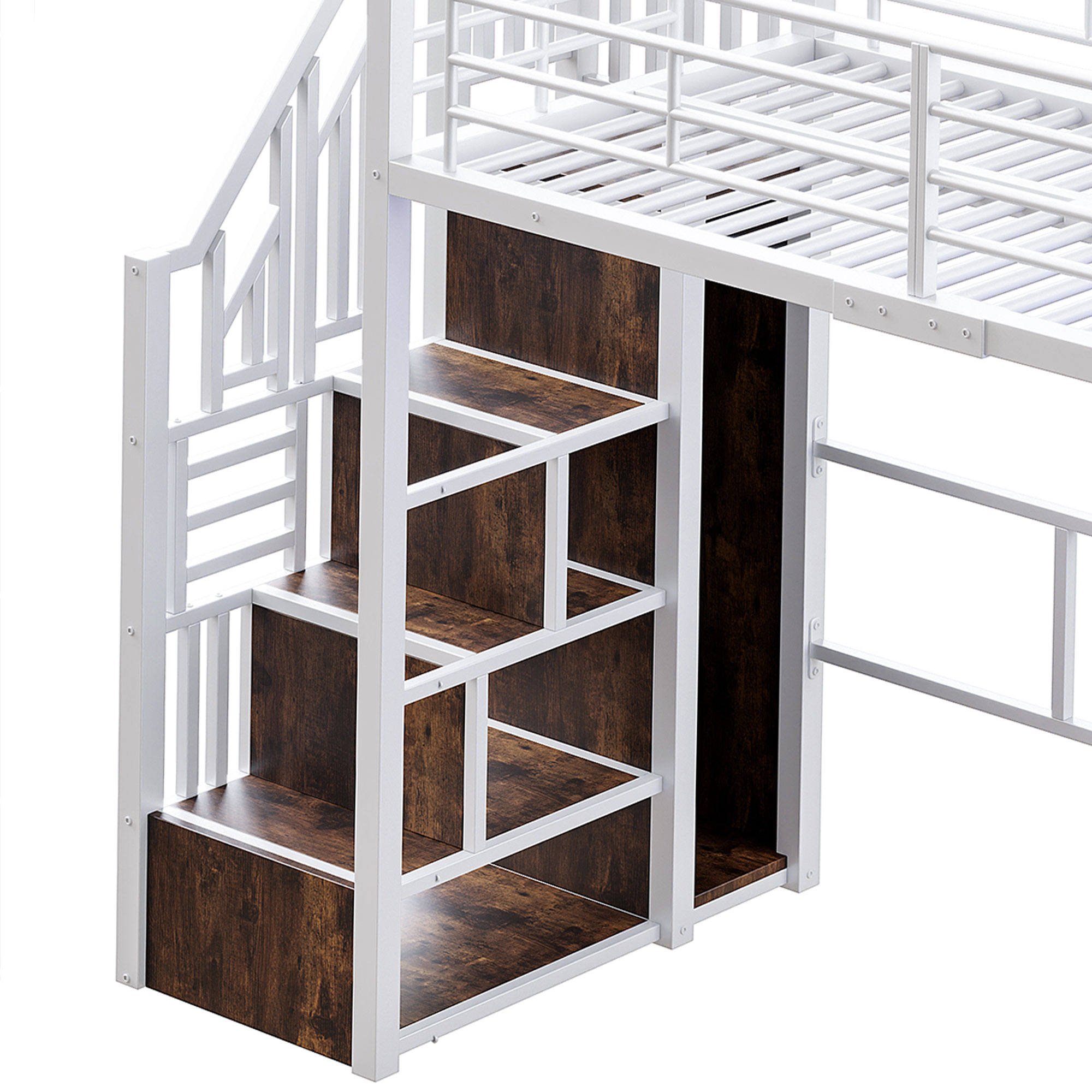 Lit mezzanine avec bureau intégré, éclairage LED r - image 10