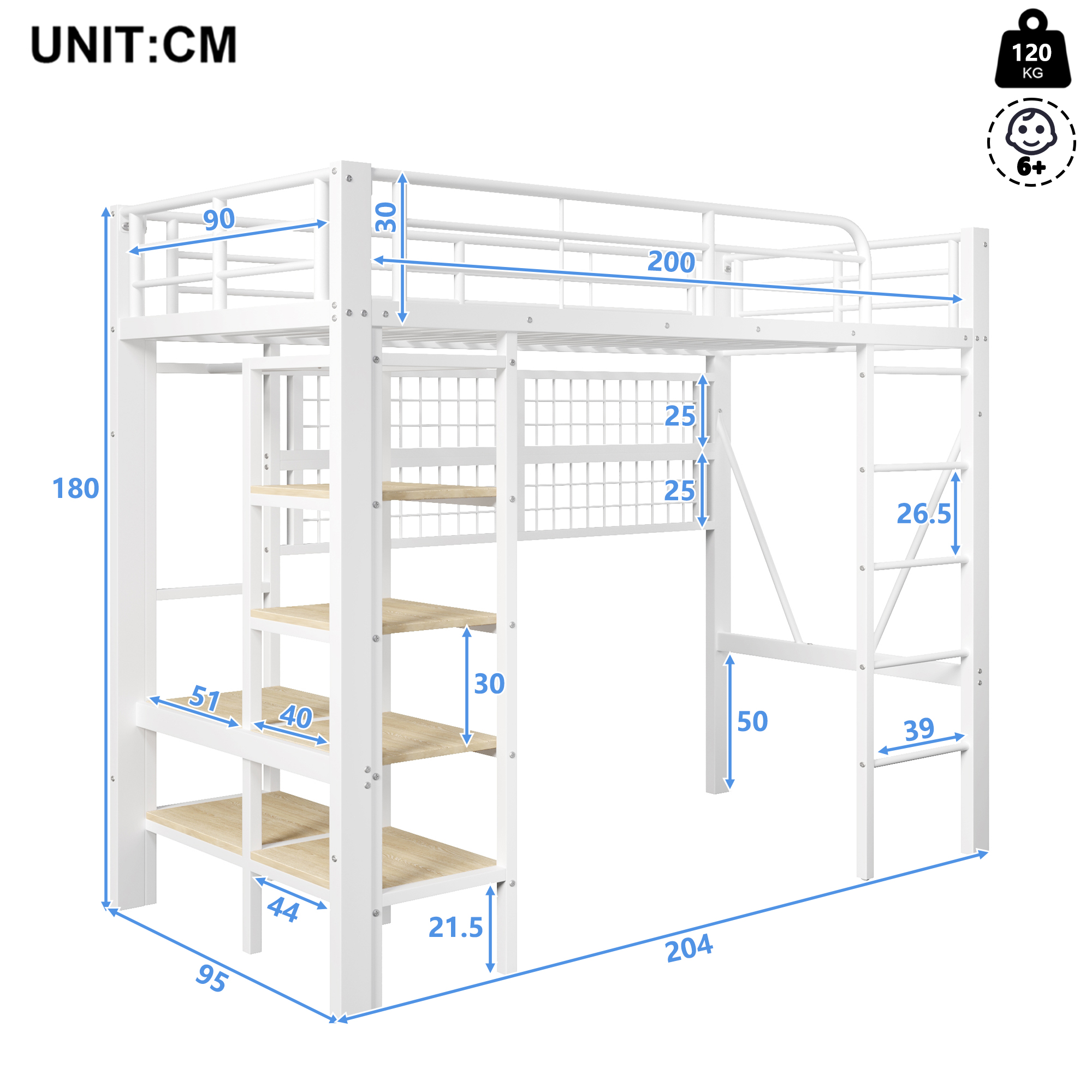 Structure renforcée et sécurisée du lit enfant
