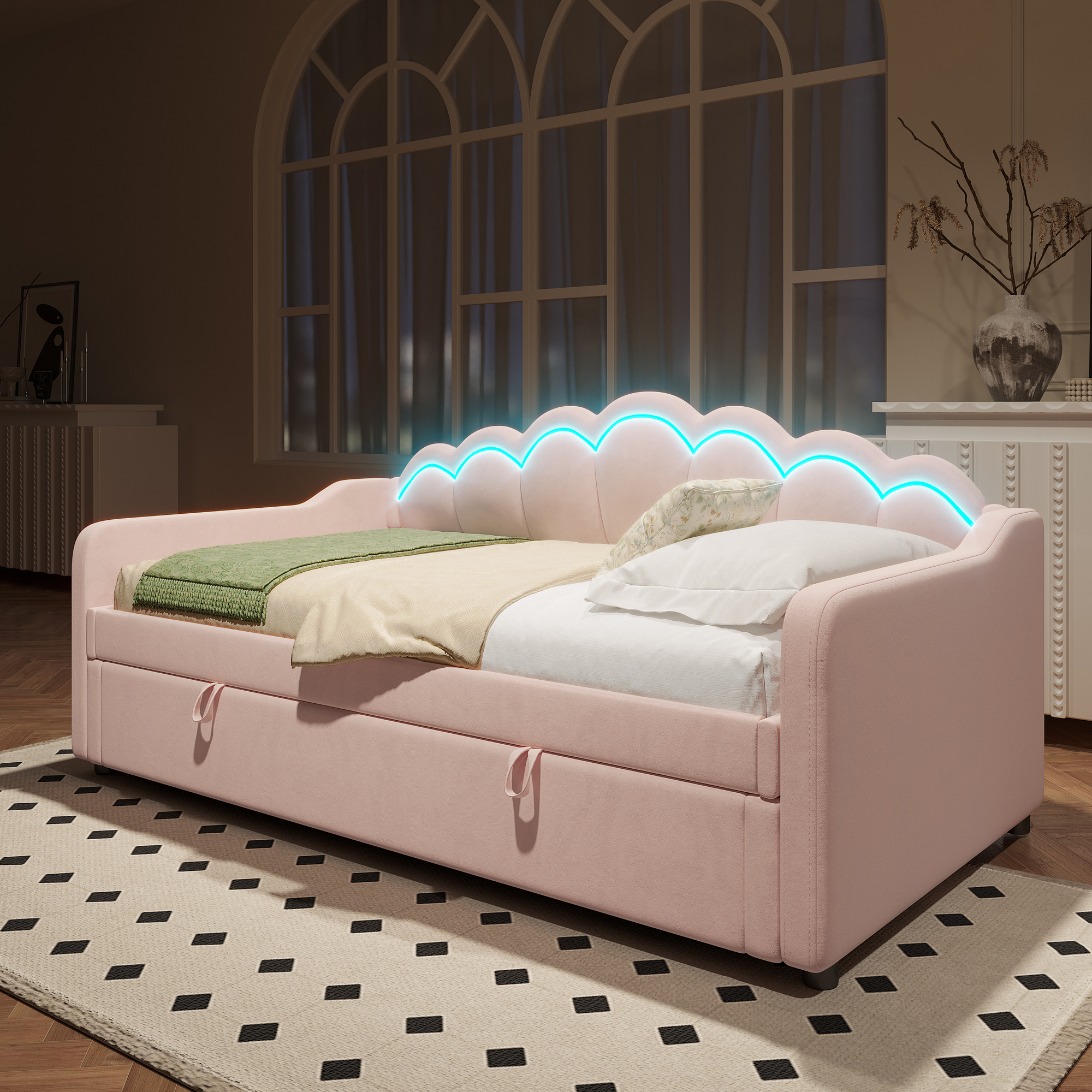 Détail du lit banquette