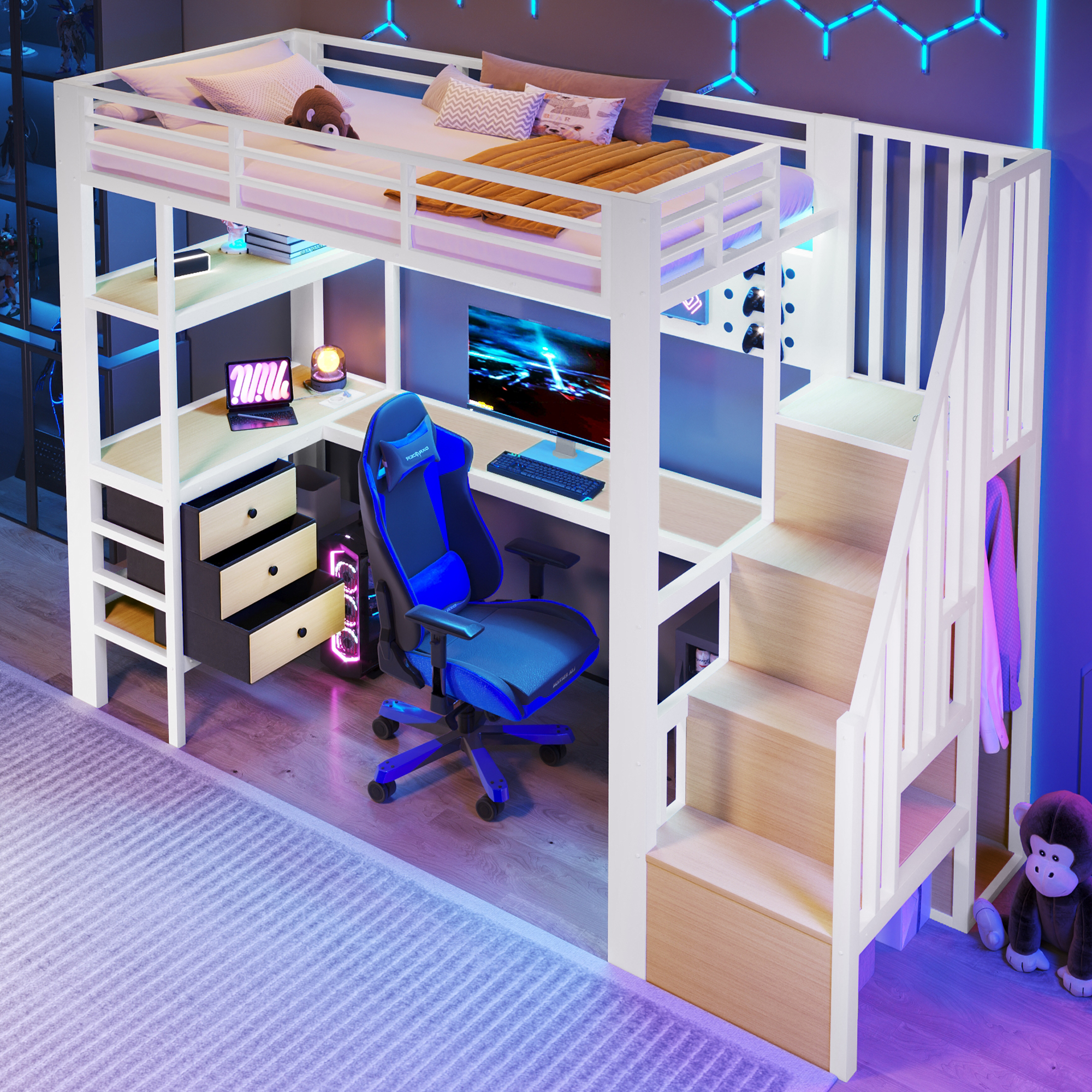 lit mezzanine enfant - vue 3