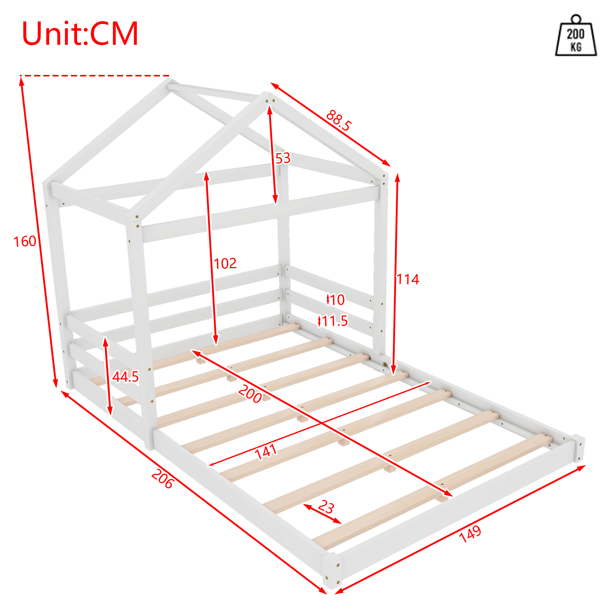 Dimensions du lit simple