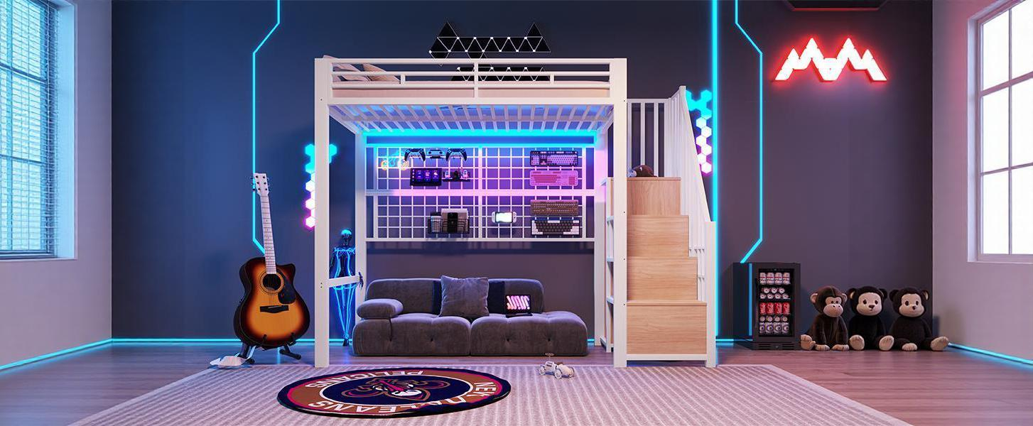 Lit mezzanine 90 x 200 cm