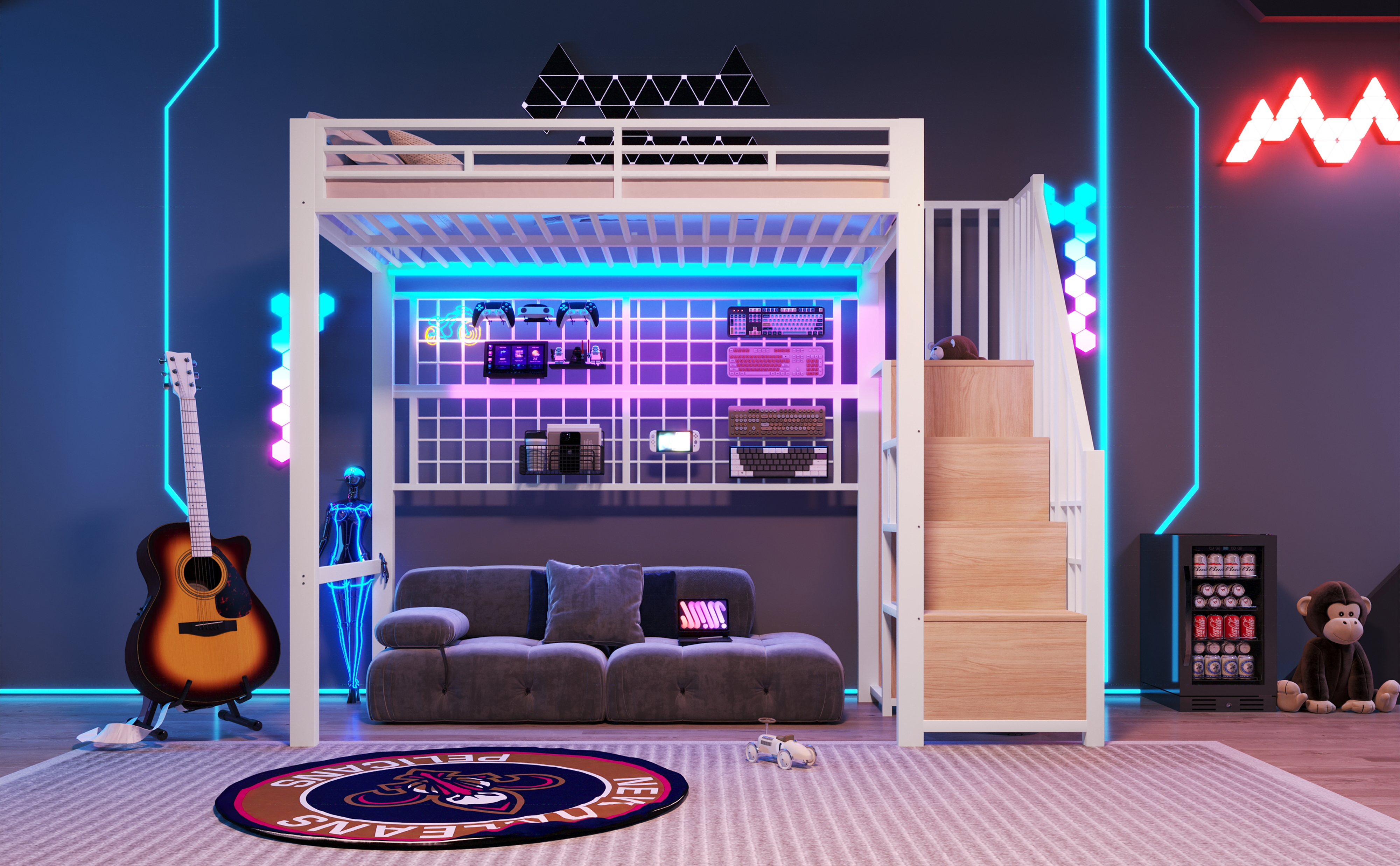 Lit mezzanine LED