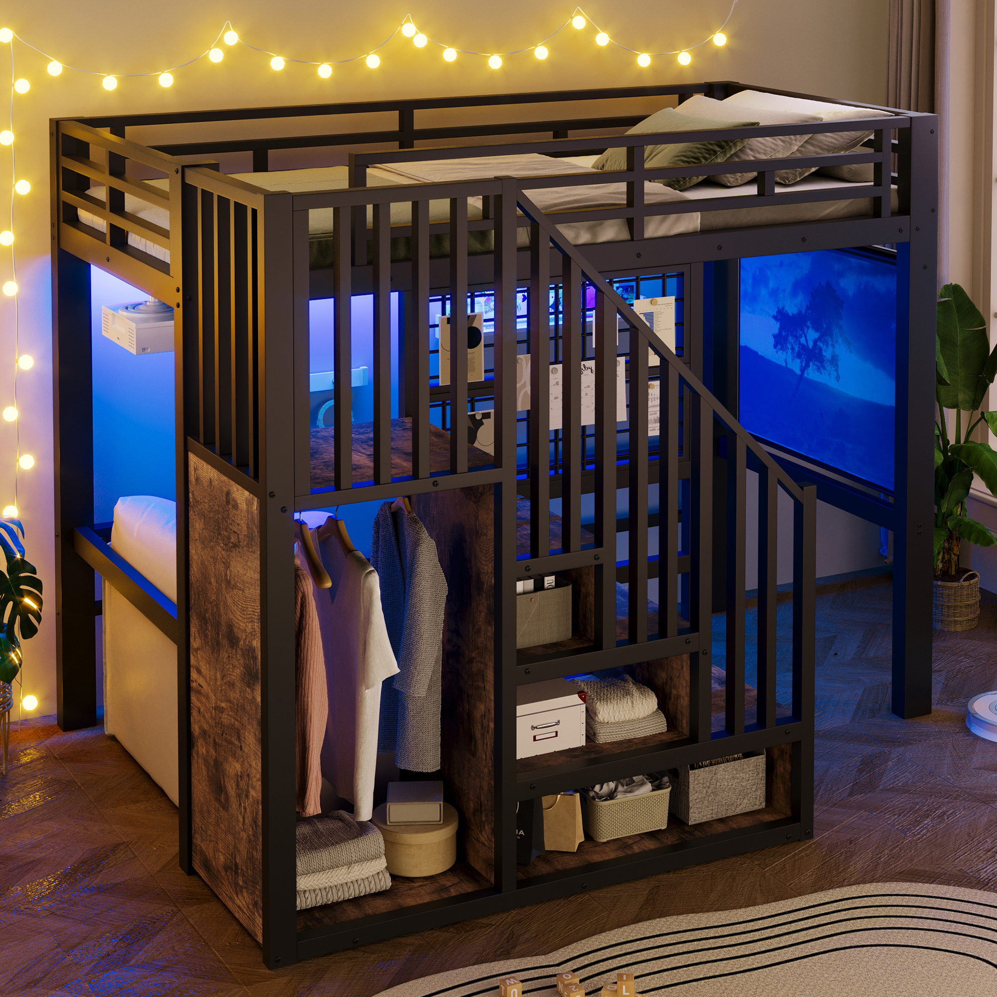 Détail du lit mezzanine