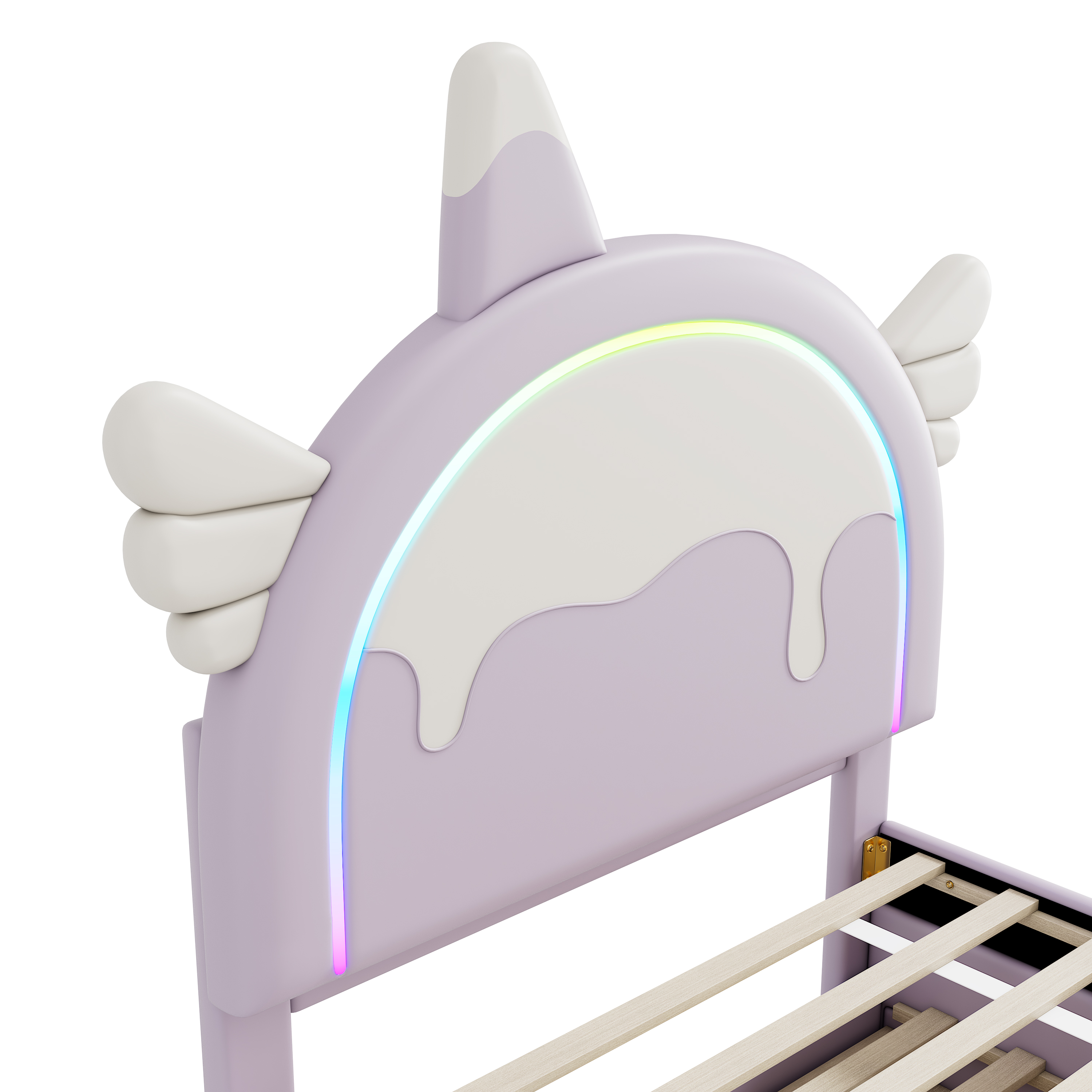 Lit enfant design licorne en PU et MDF avec lit es - image 6