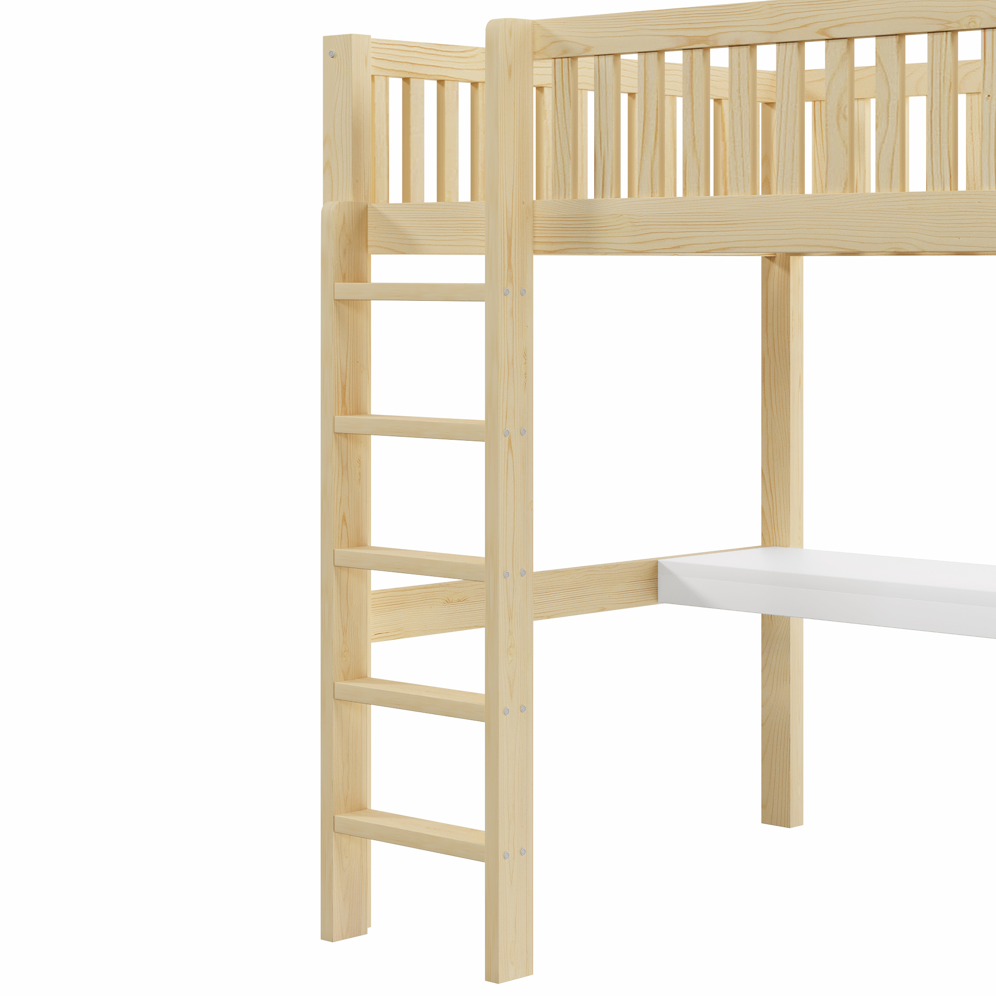 lit mezzanine avec bureau - vue 2