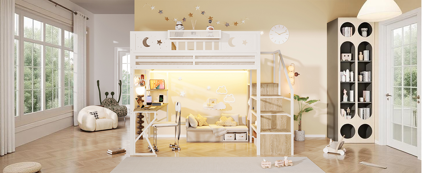 Détail du lit mezzanine
