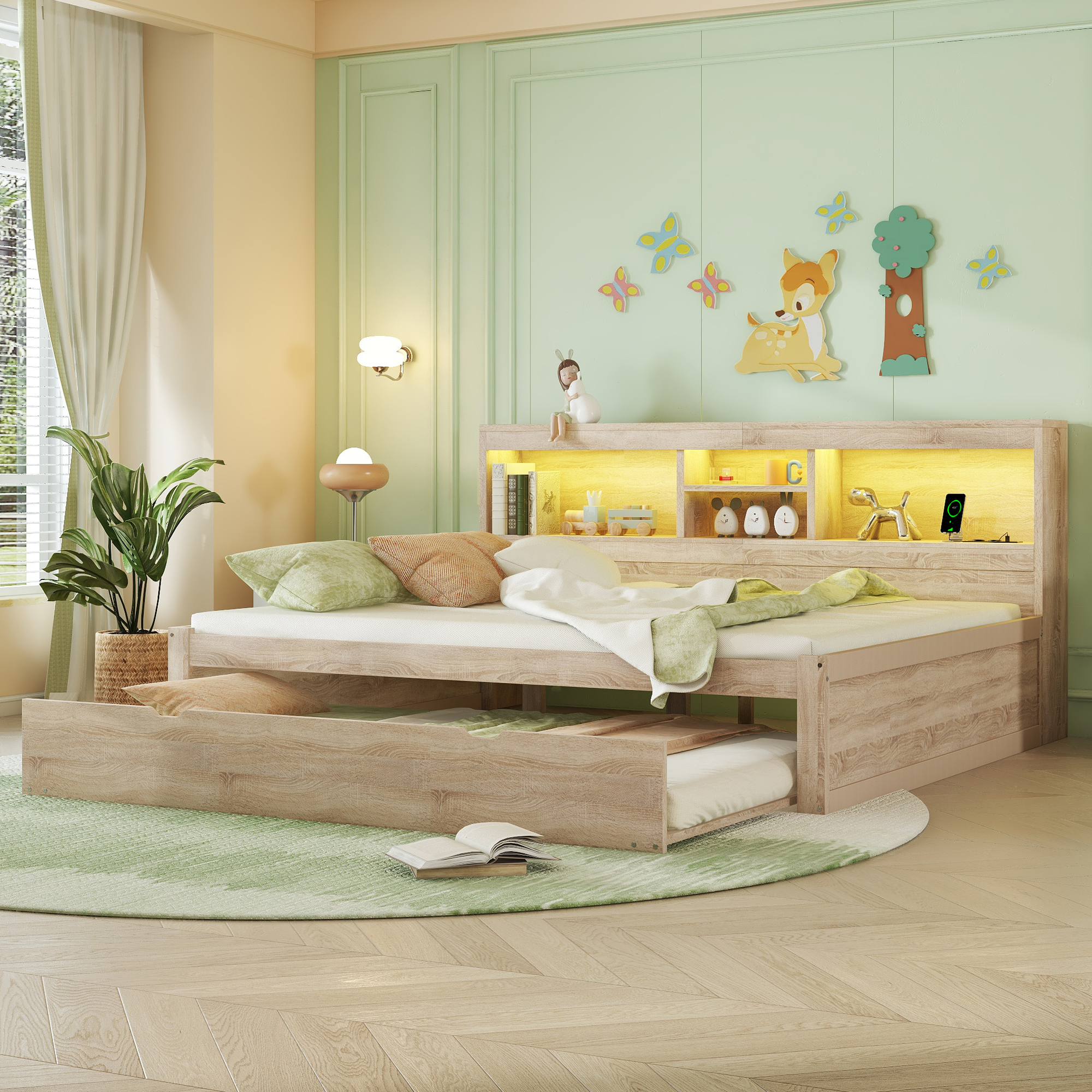 Détail du lit banquette