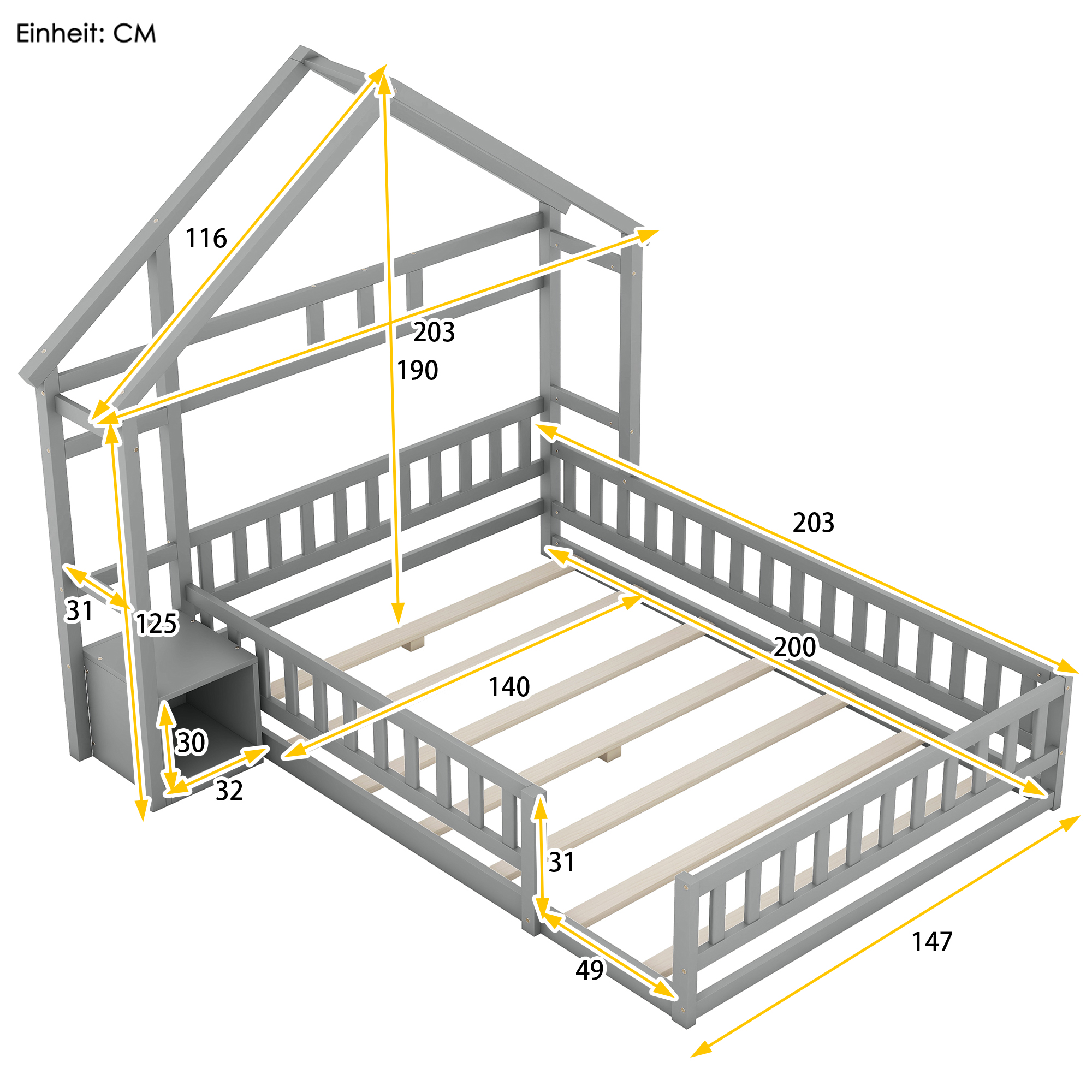 Dimensions du lit simple