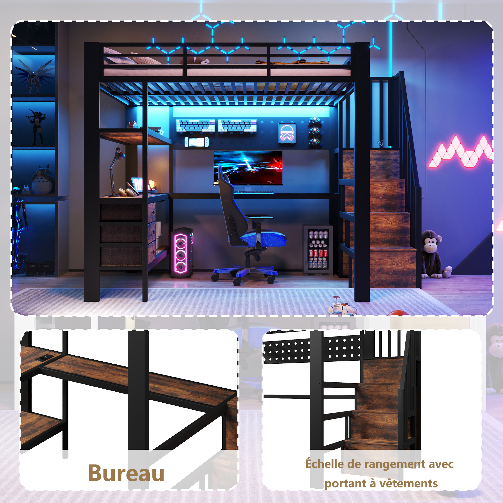 lit mezzanine enfant - vue 4